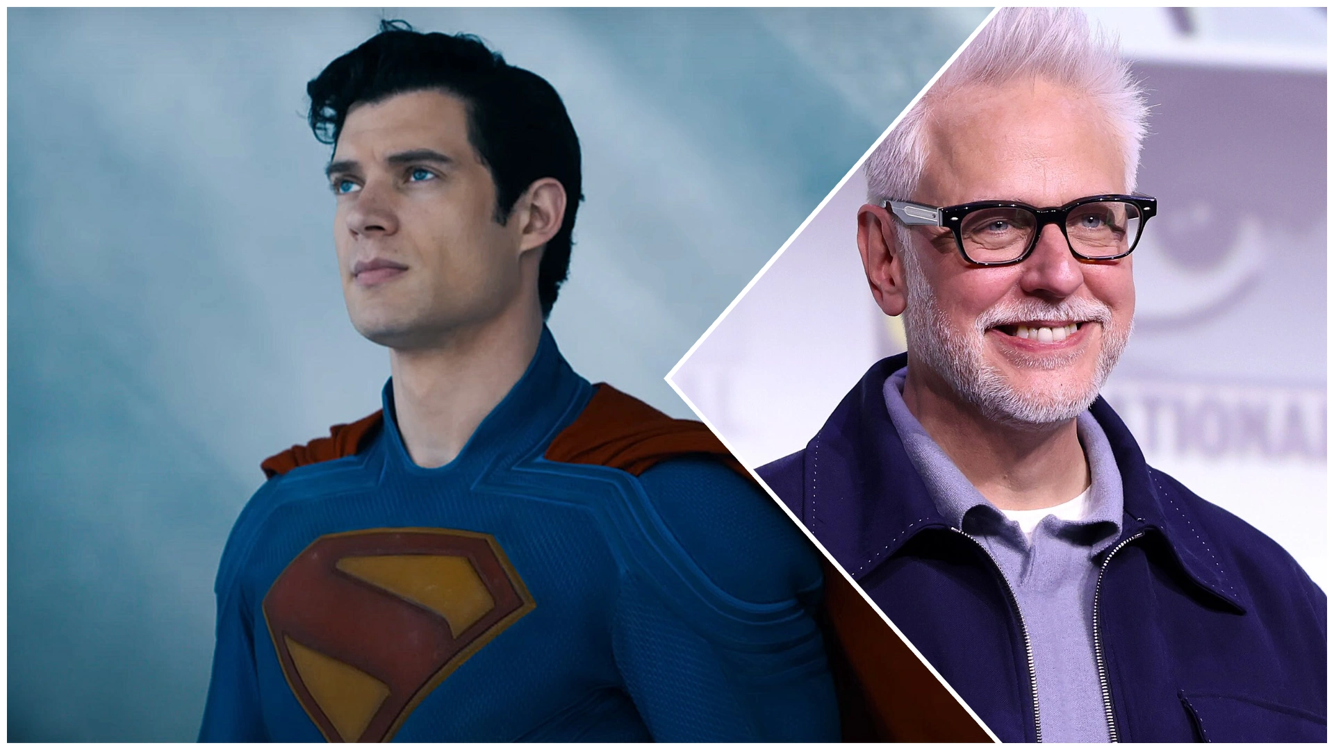 SuperMan and James Gunn Collage