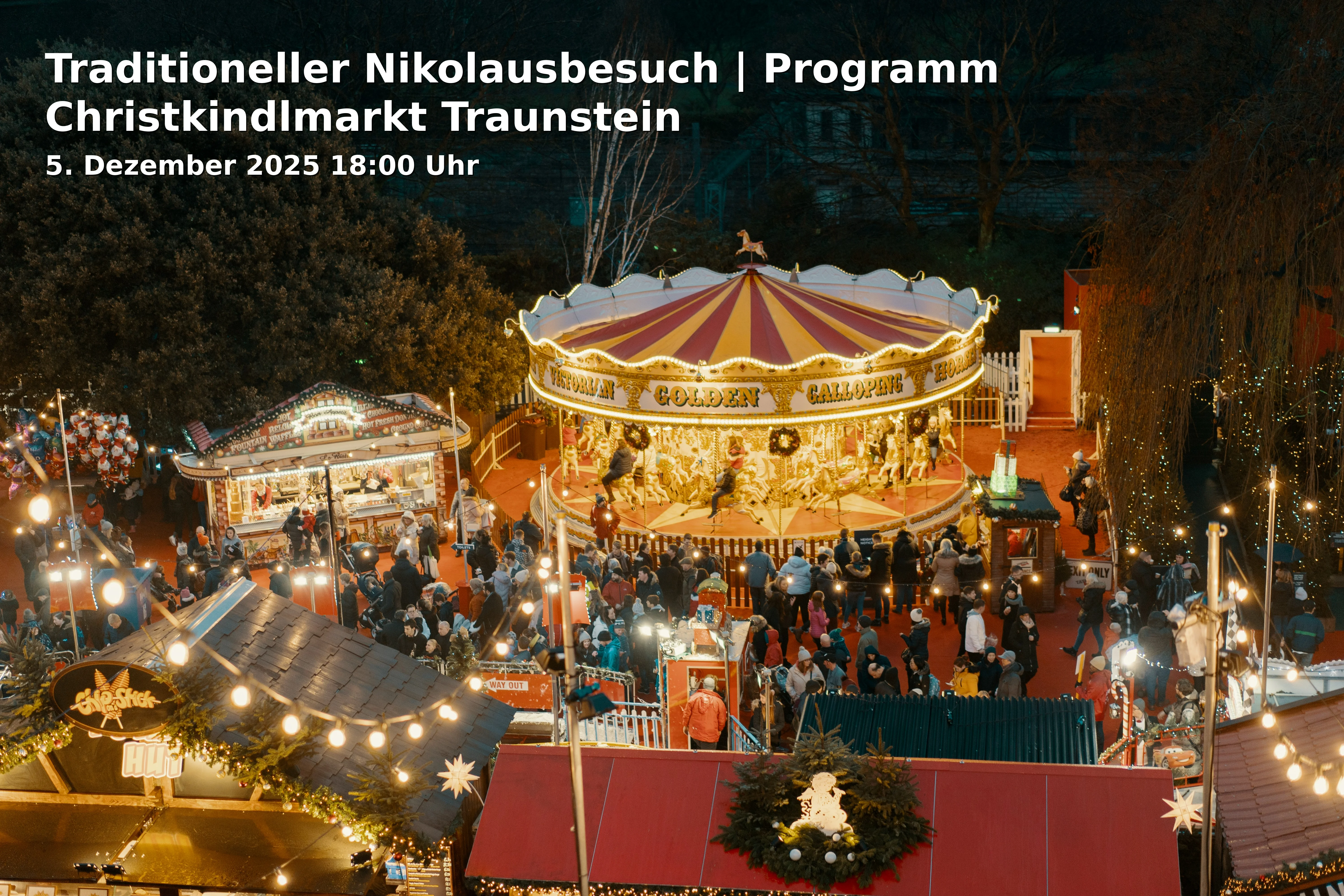 Event: Traditioneller Nikolausbesuch | Programm Christkindlmarkt Traunstein in Christkindlmarkt Bühne, Stadtplatz, 83278 Traunstein on 5. Dezember 2025