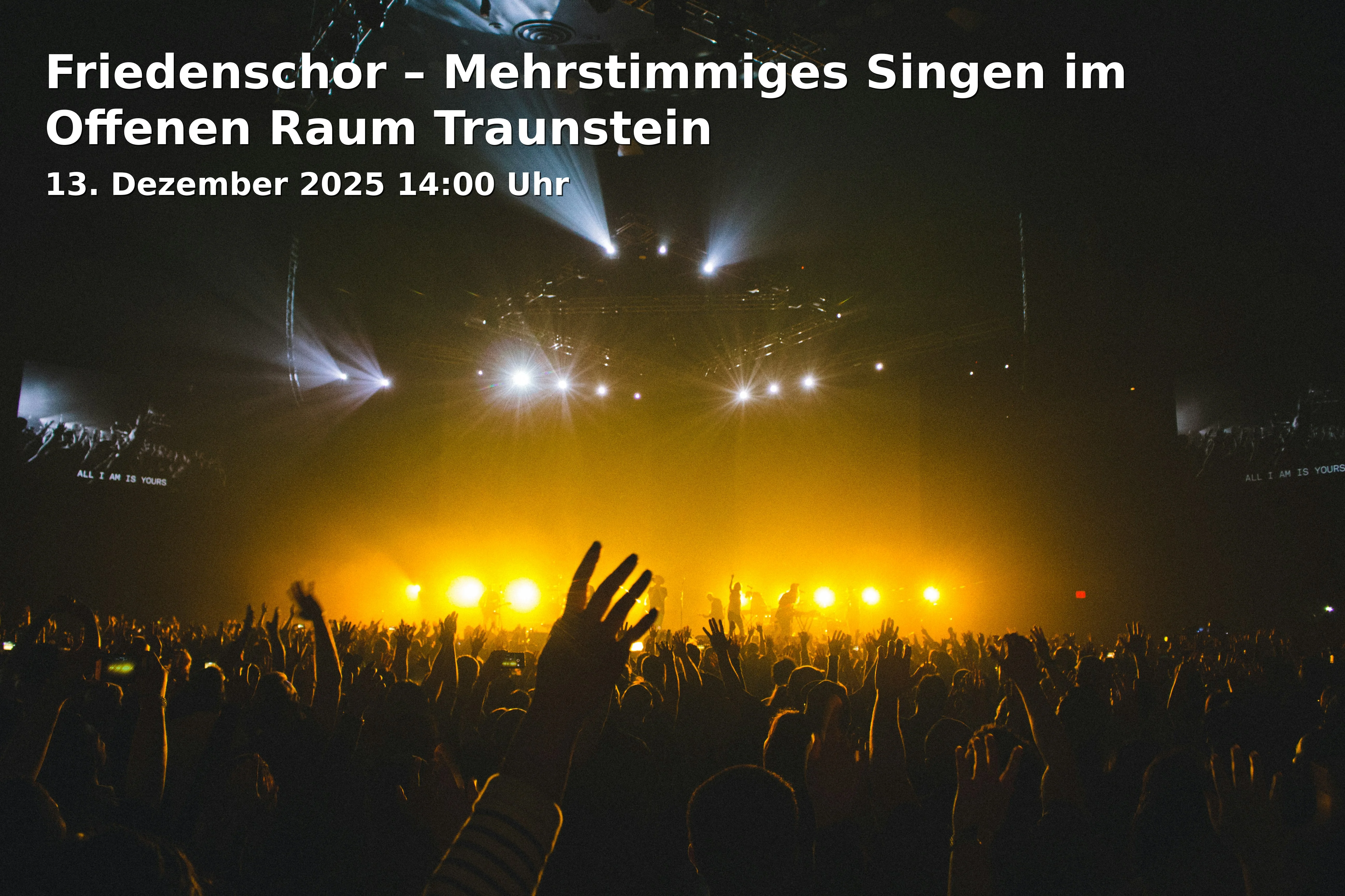 Event: Friedenschor – Mehrstimmiges Singen im Offenen Raum Traunstein