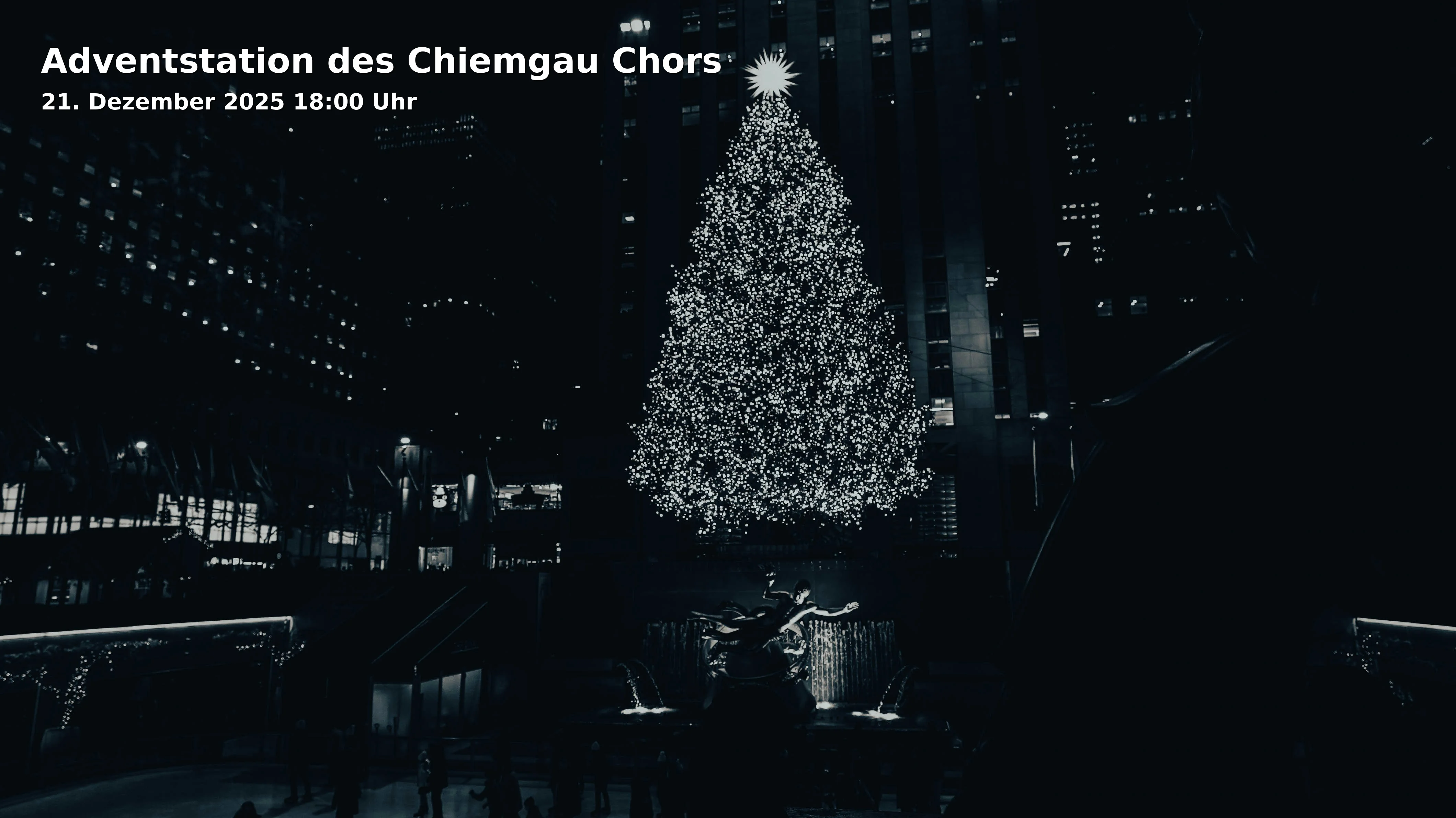 Event: Adventstation des Chiemgau Chors in Kulturforum Klosterkirche Traunstein, Ludwigstraße 10-12, 83278 Traunstein on 21. Dezember 2025