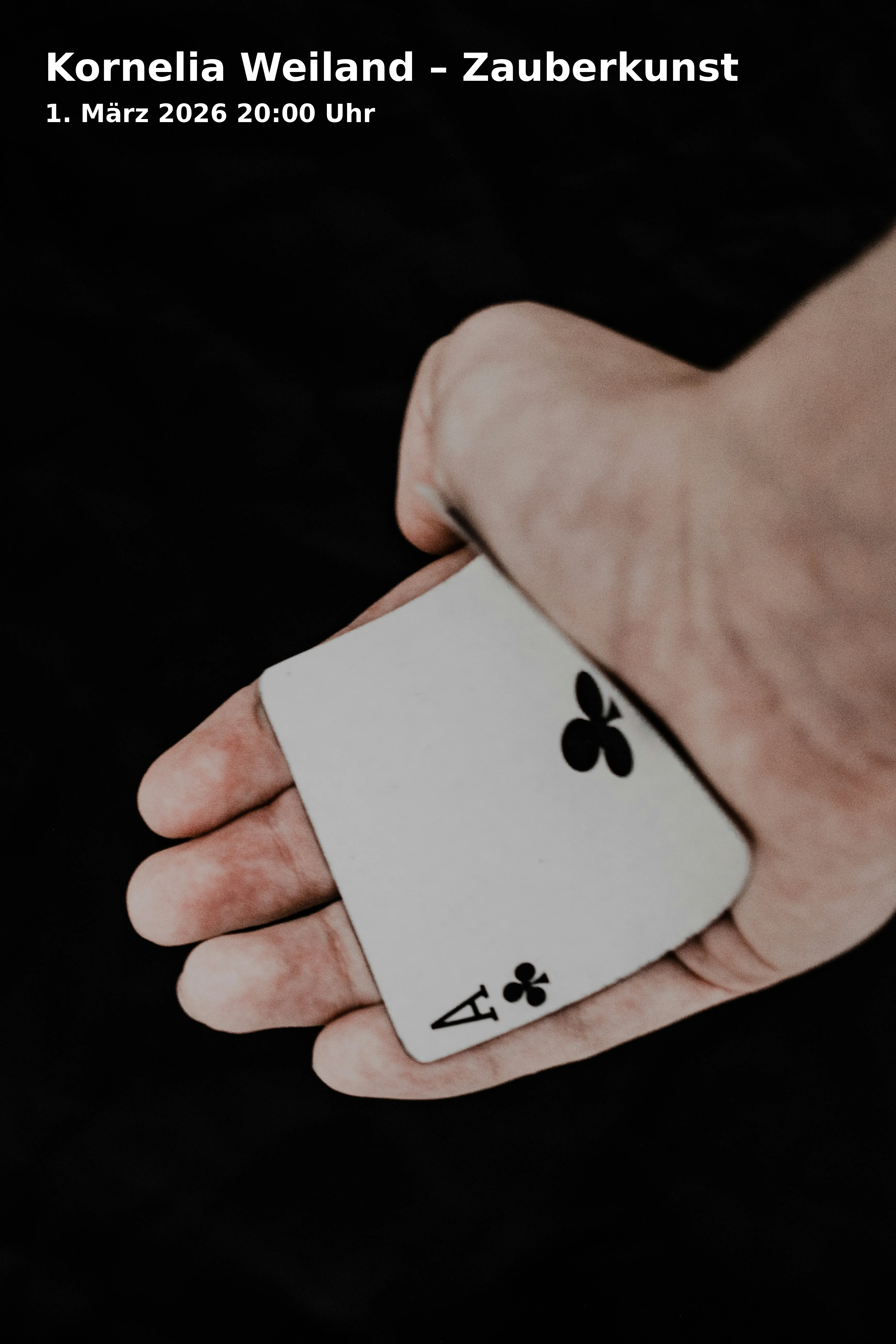 Event: Kornelia Weiland – Zauberkunst in NUTS – die Kulturfabrik, Crailsheimstraße 12, 83278 Traunstein on 1. März 2026