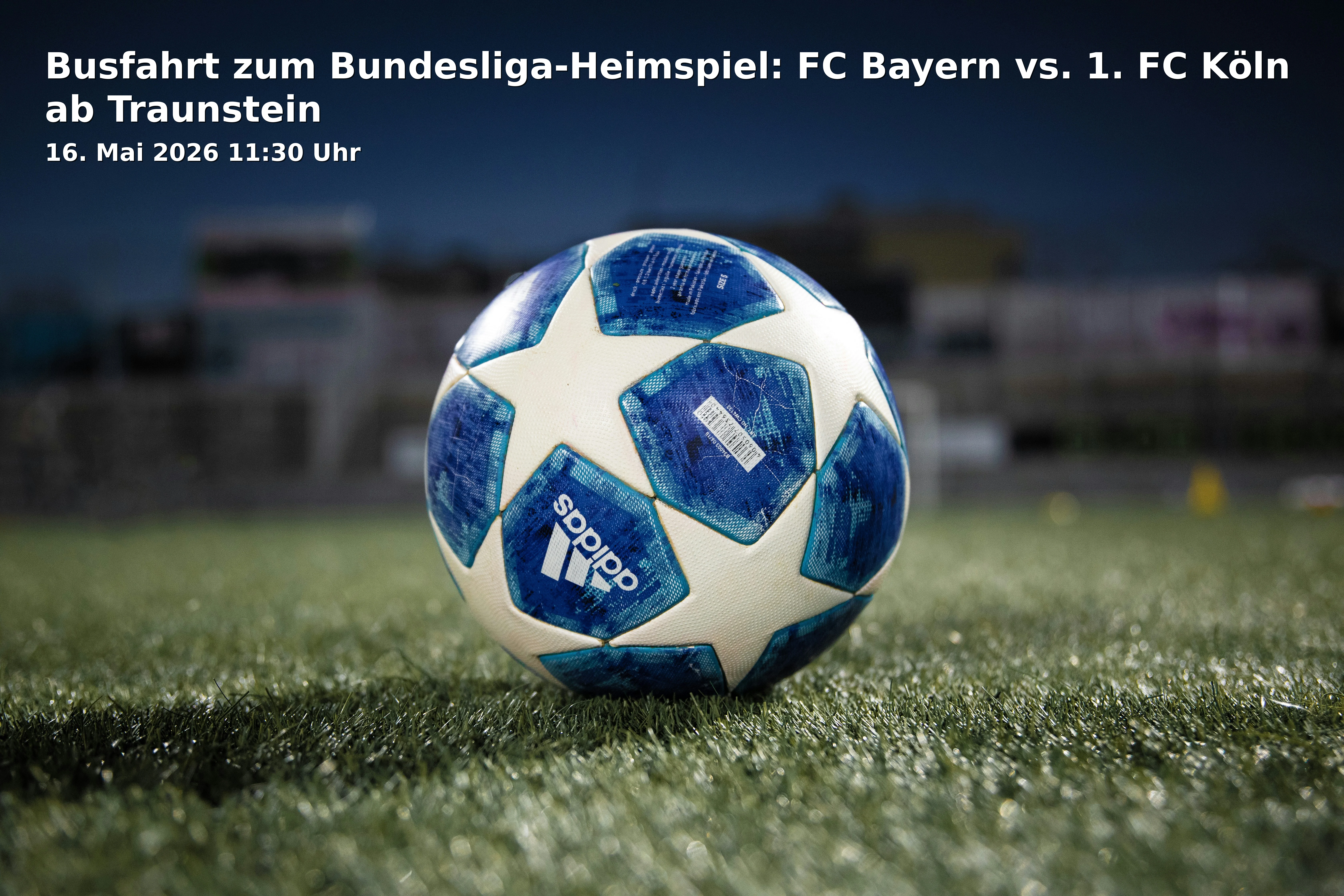 Busfahrt zum Bundesliga-Heimspiel: FC Bayern vs. 1. FC Köln ab Traunstein