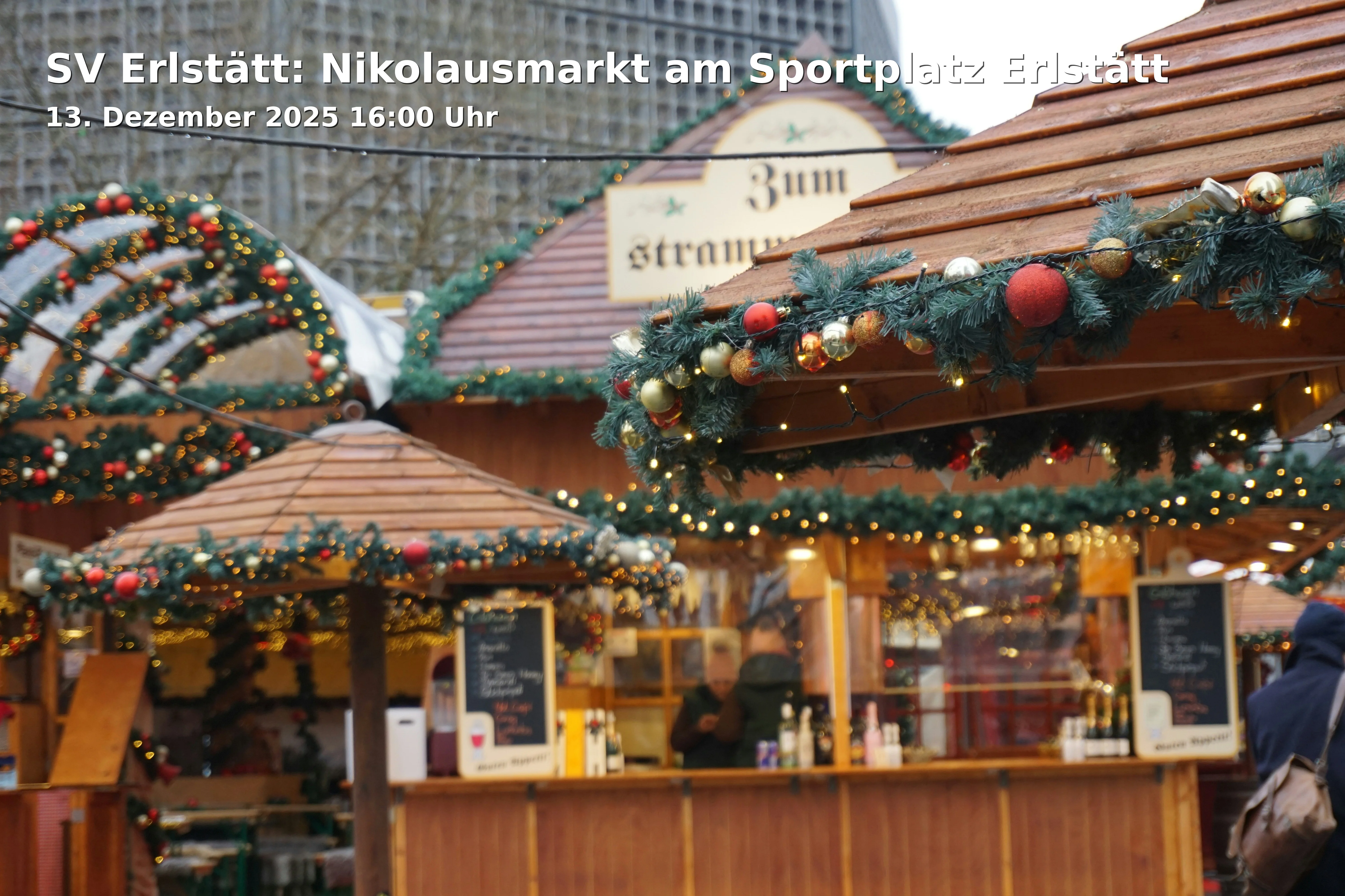 Event: SV Erlstätt: Nikolausmarkt am Sportplatz Erlstätt in Sportplatz Erlstätt, Kaltenbacher Weg 9, 83355 Grabenstätt-Erlstätt on 13. Dezember 2025