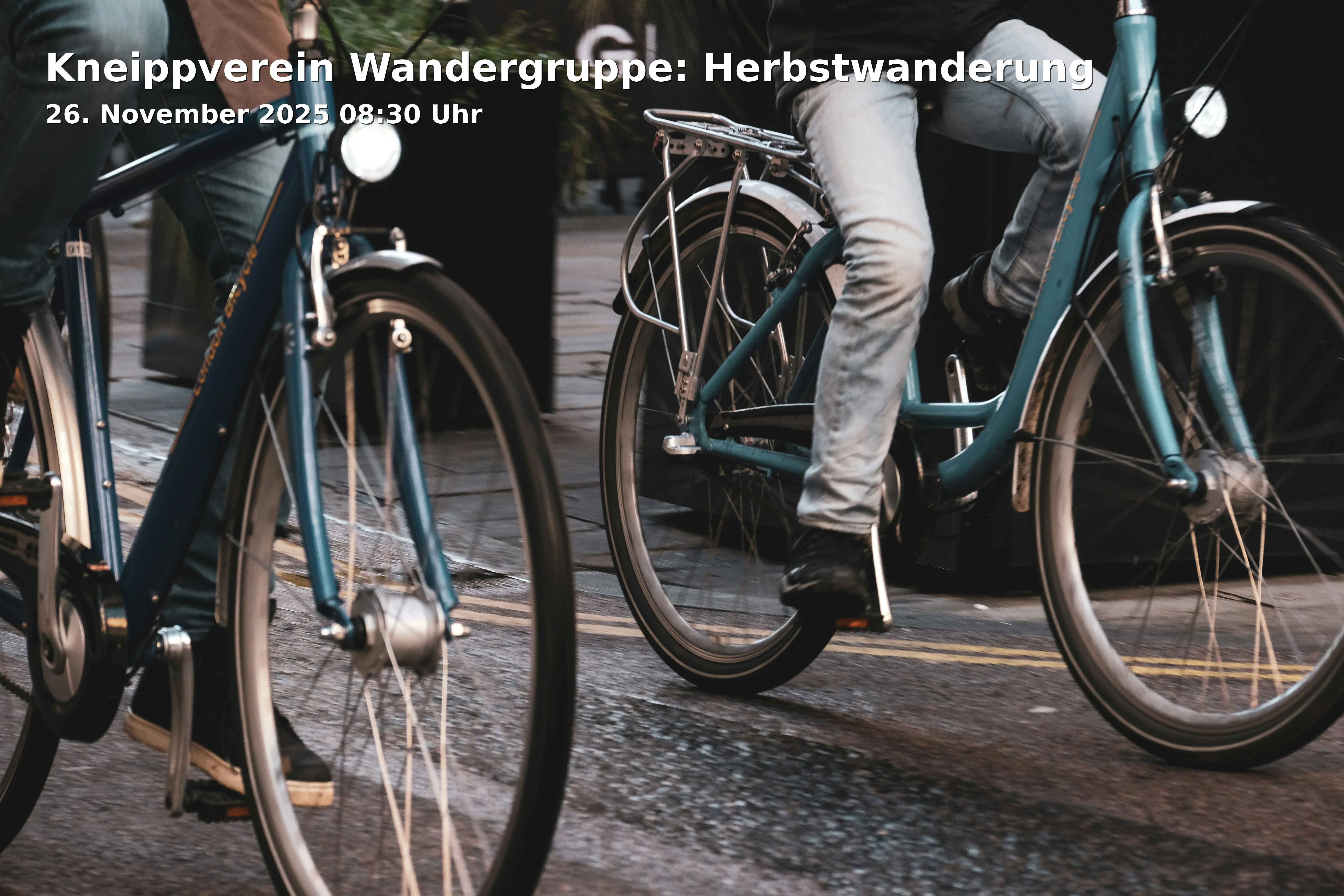 Event: Kneippverein Wandergruppe: Herbstwanderung in Treffpunkt: Schwimmbad-Ersatzparkplatz Traunstein, 83278 Traunstein on 26. November 2025