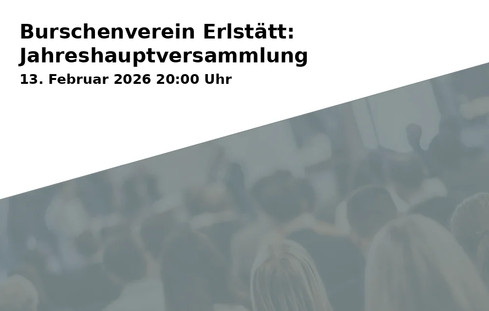 Burschenverein Erlstätt: Jahreshauptversammlung