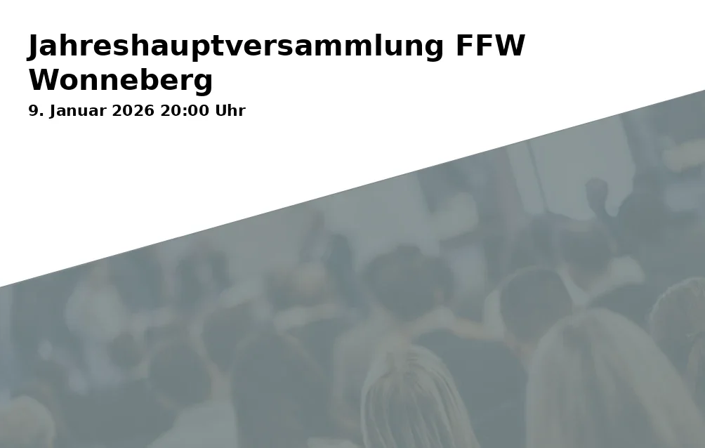 Jahreshauptversammlung FFW Wonneberg