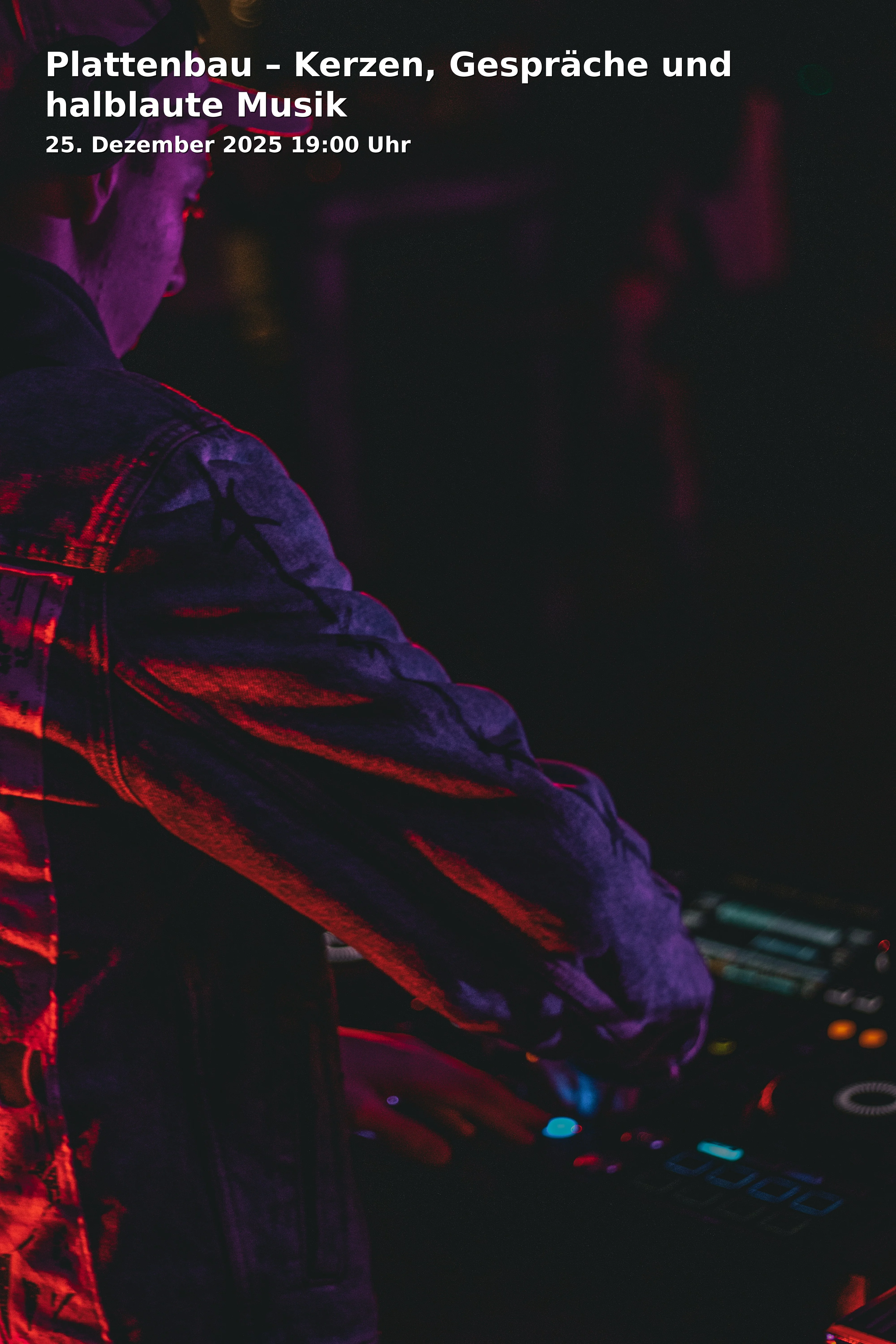 Plattenbau – Kerzen, Gespräche und halblaute Musik