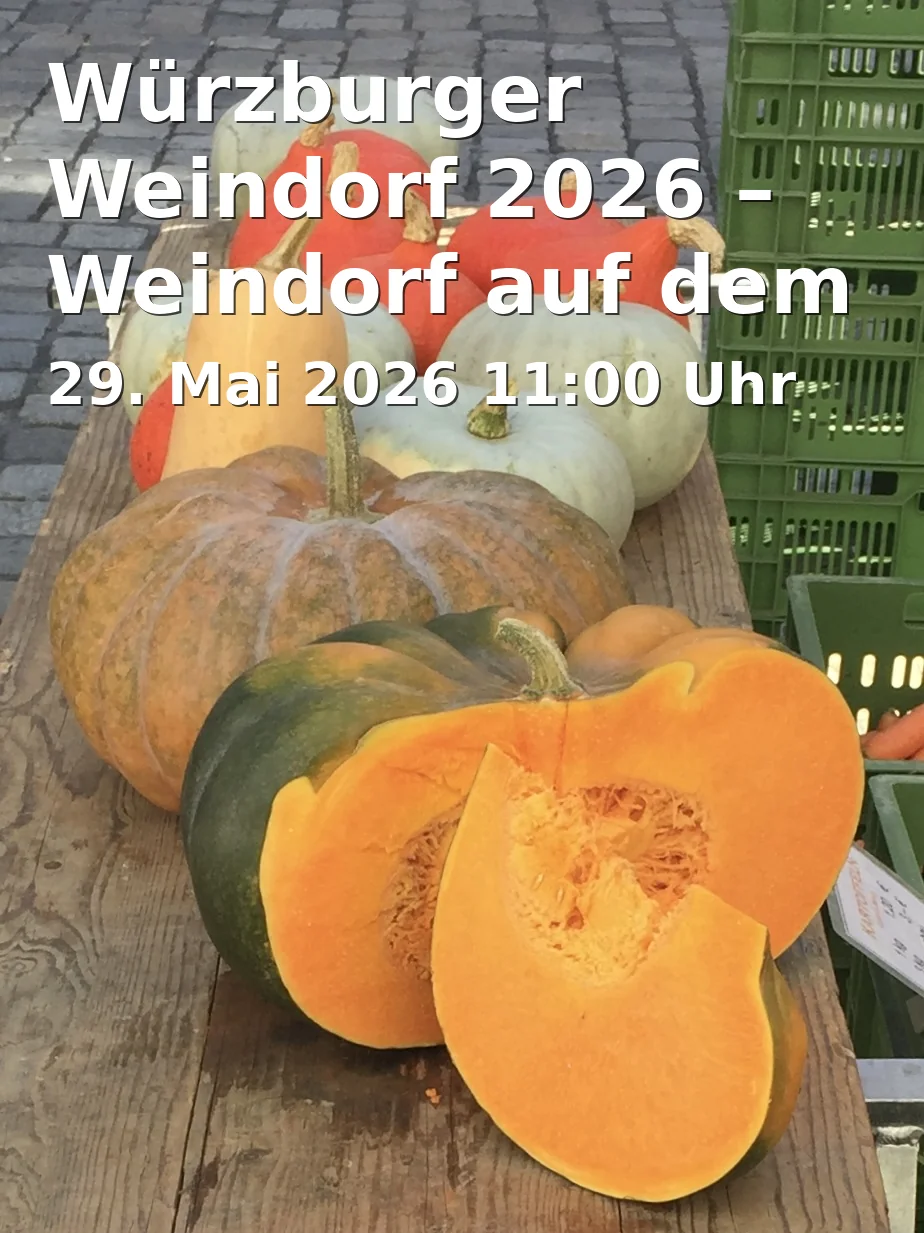 Event: Würzburger Weindorf 2026 – Weindorf auf dem Marktplatz