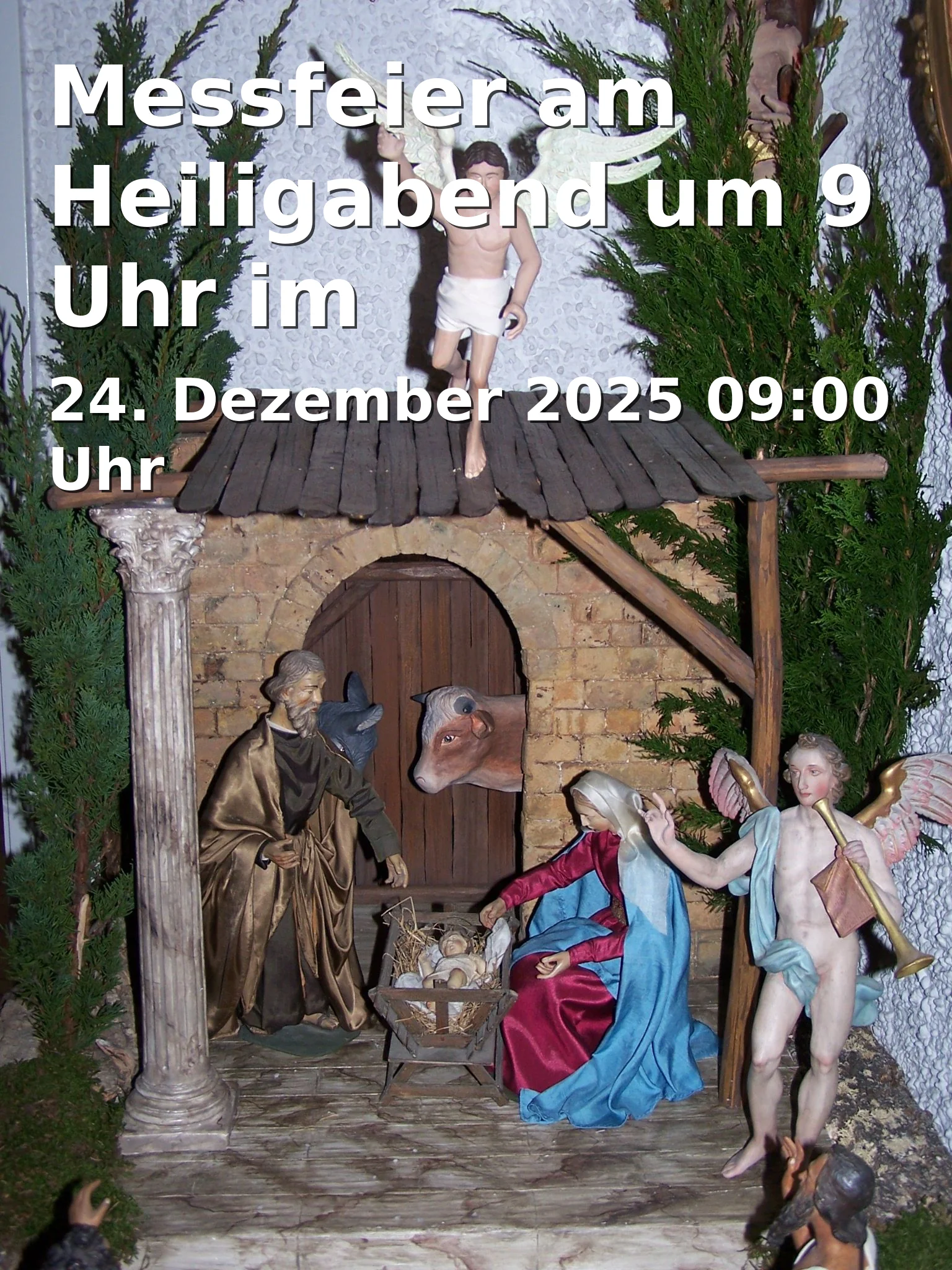 Messfeier am Heiligabend um 9 Uhr im Kiliansdom Würzburg