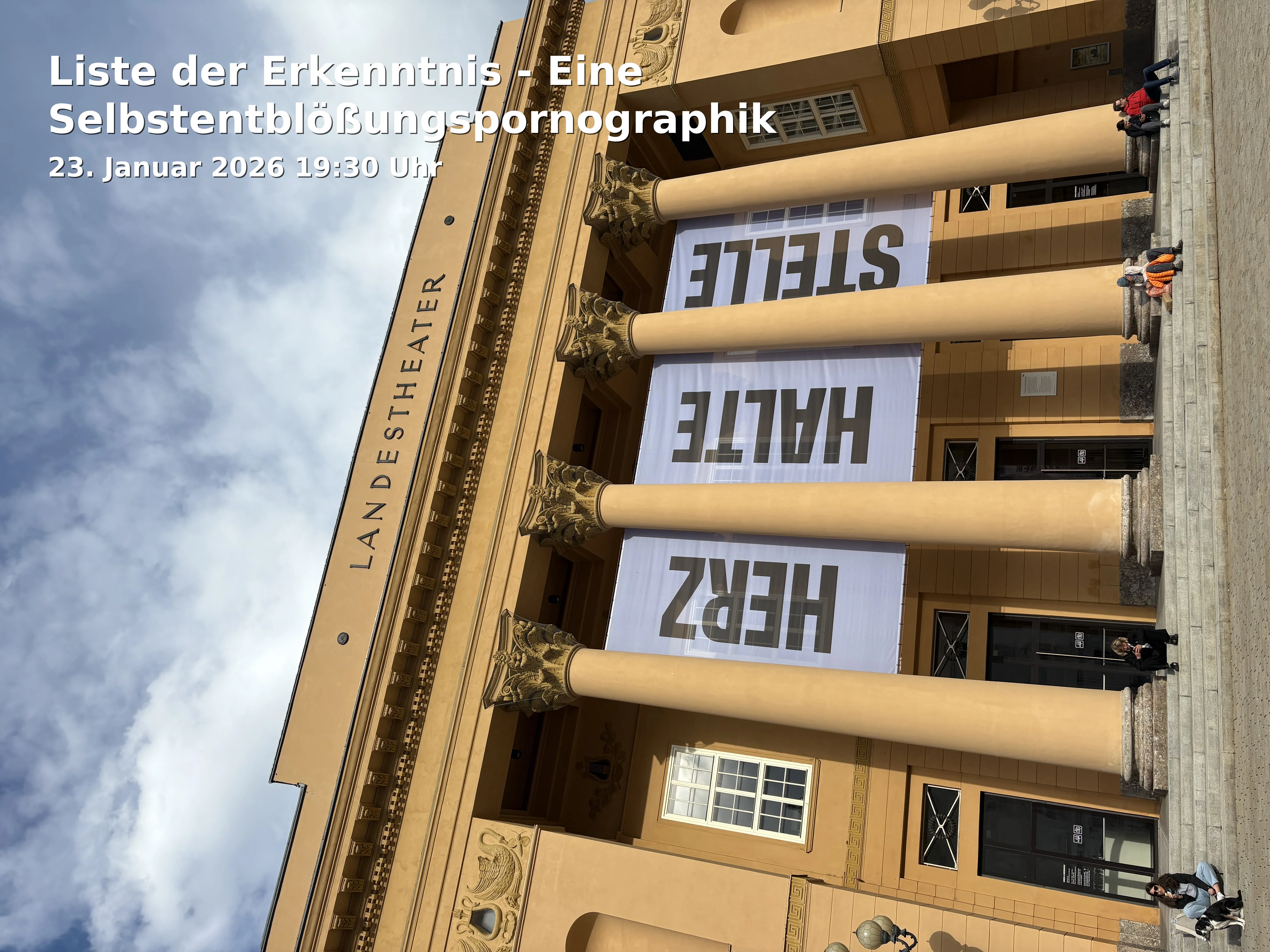 Liste der Erkenntnis - Eine Selbstentblößungspornographik