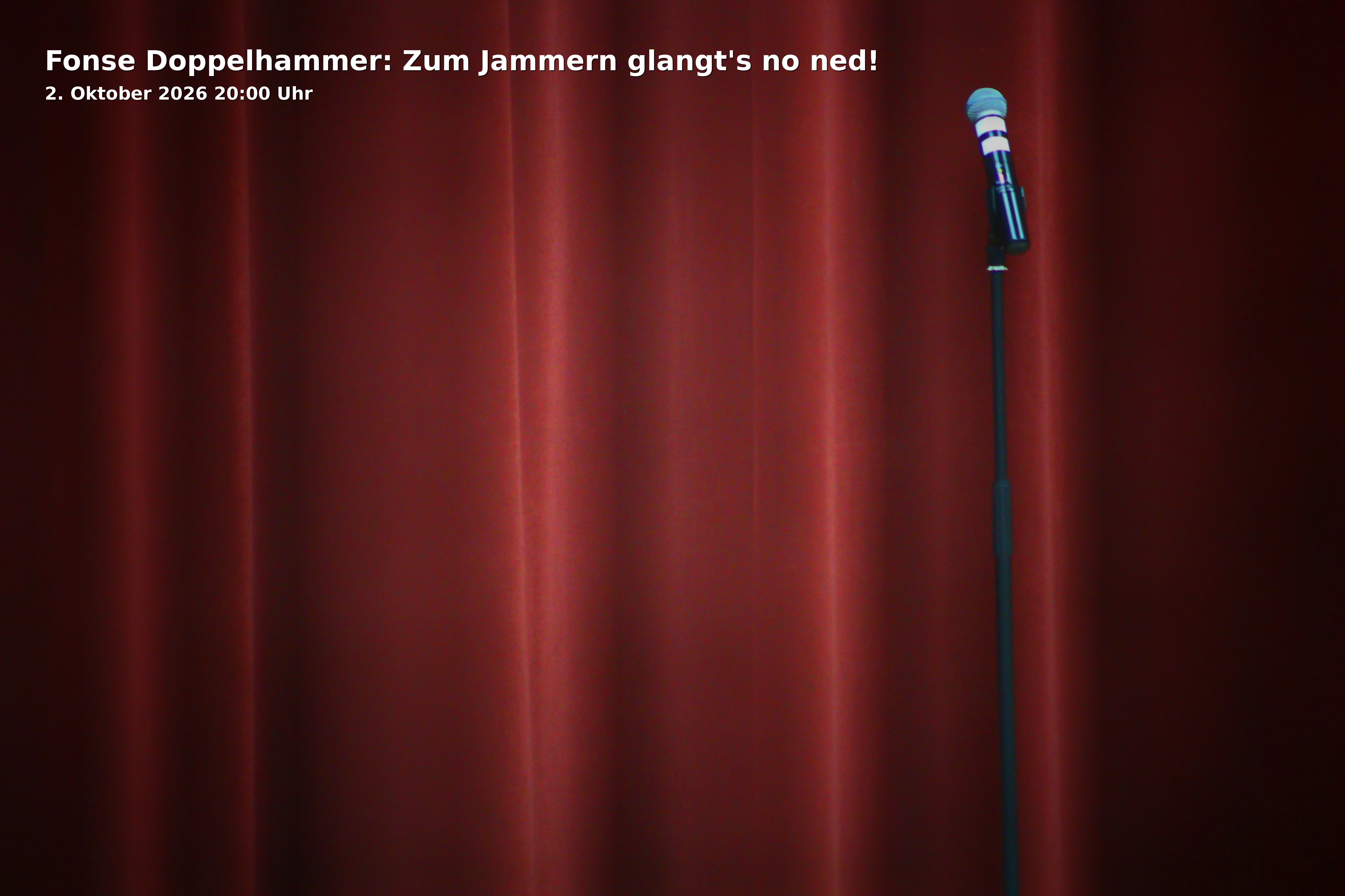 Event: Fonse Doppelhammer: Zum Jammern glangt's no ned!