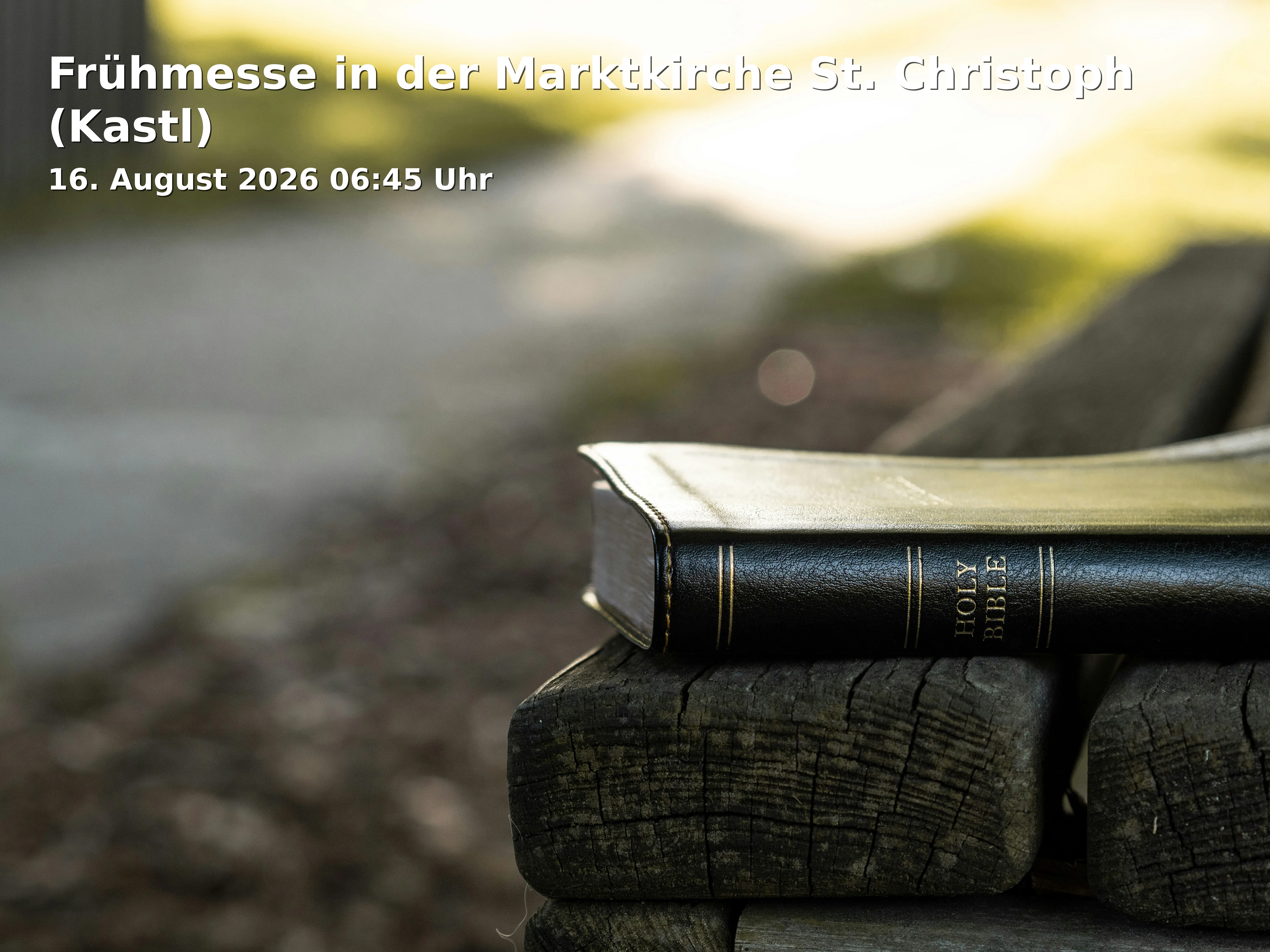 Event: Frühmesse in der Marktkirche St. Christoph (Kastl)