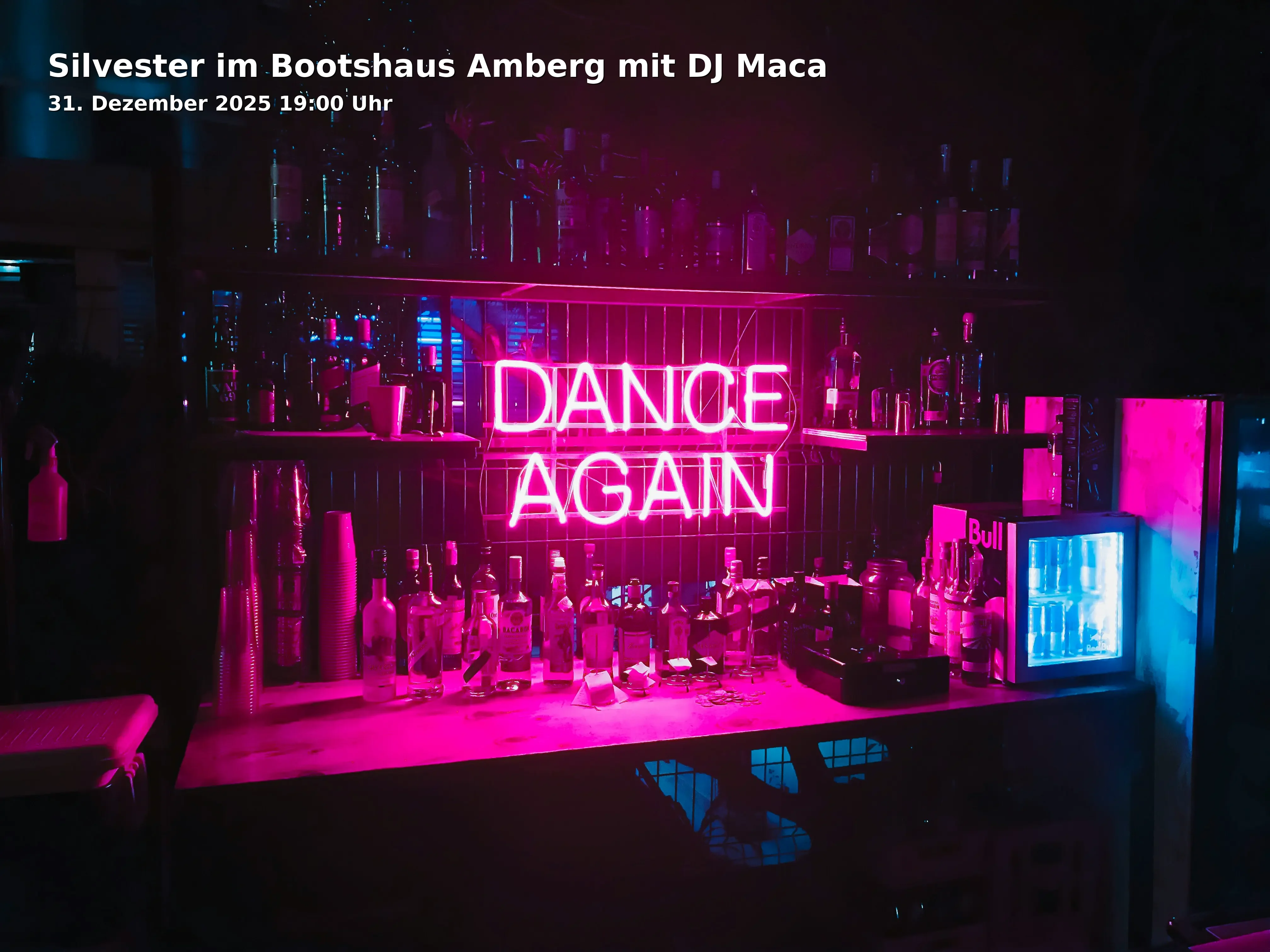 Silvester im Bootshaus Amberg mit DJ Maca