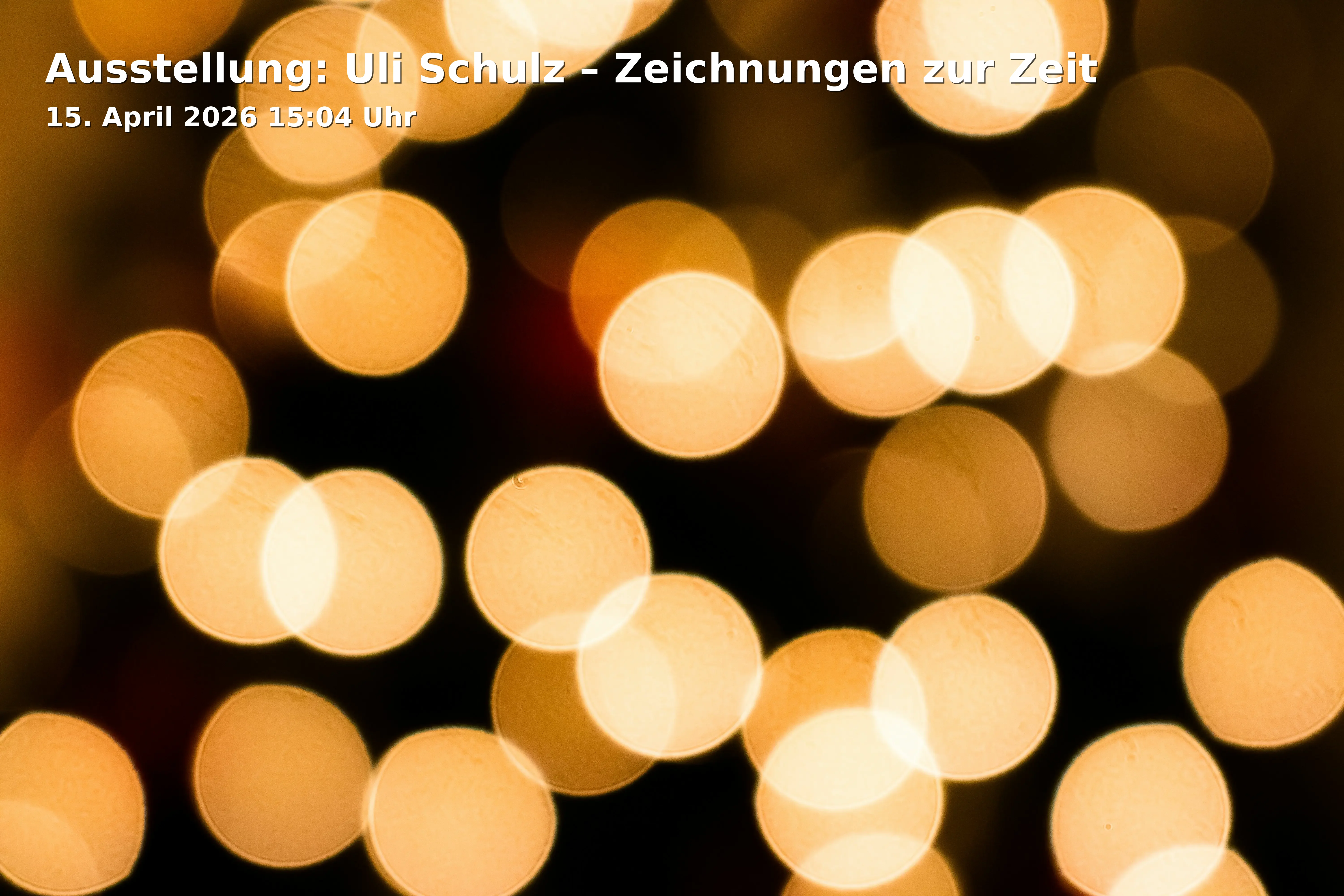 Event: Ausstellung: Uli Schulz – Zeichnungen zur Zeit