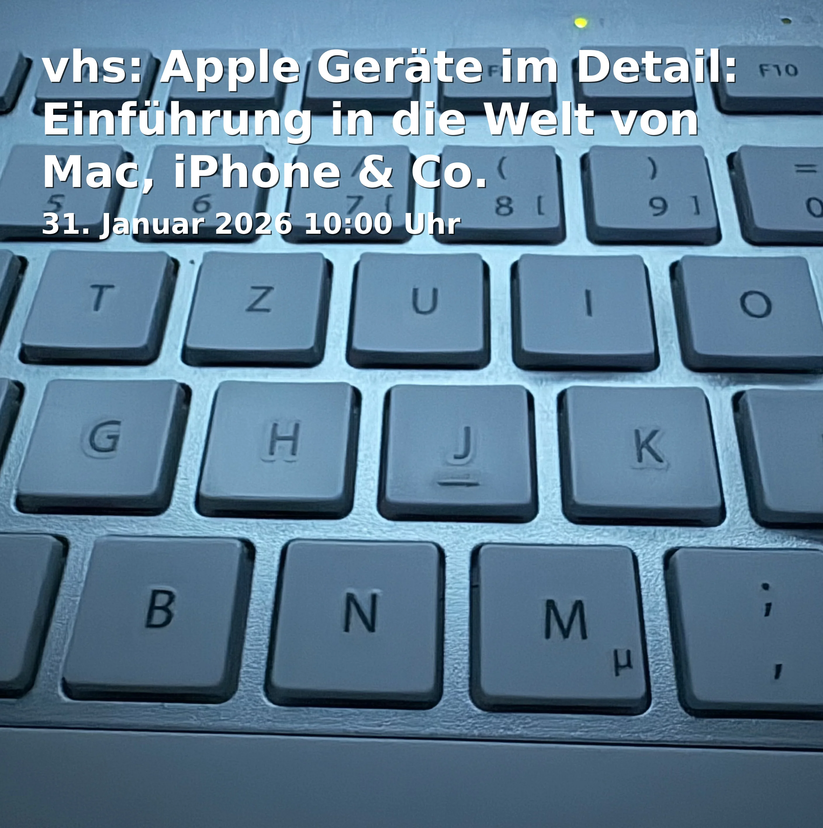 Event: vhs: Apple Geräte im Detail: Einführung in die Welt von Mac, iPhone & Co.