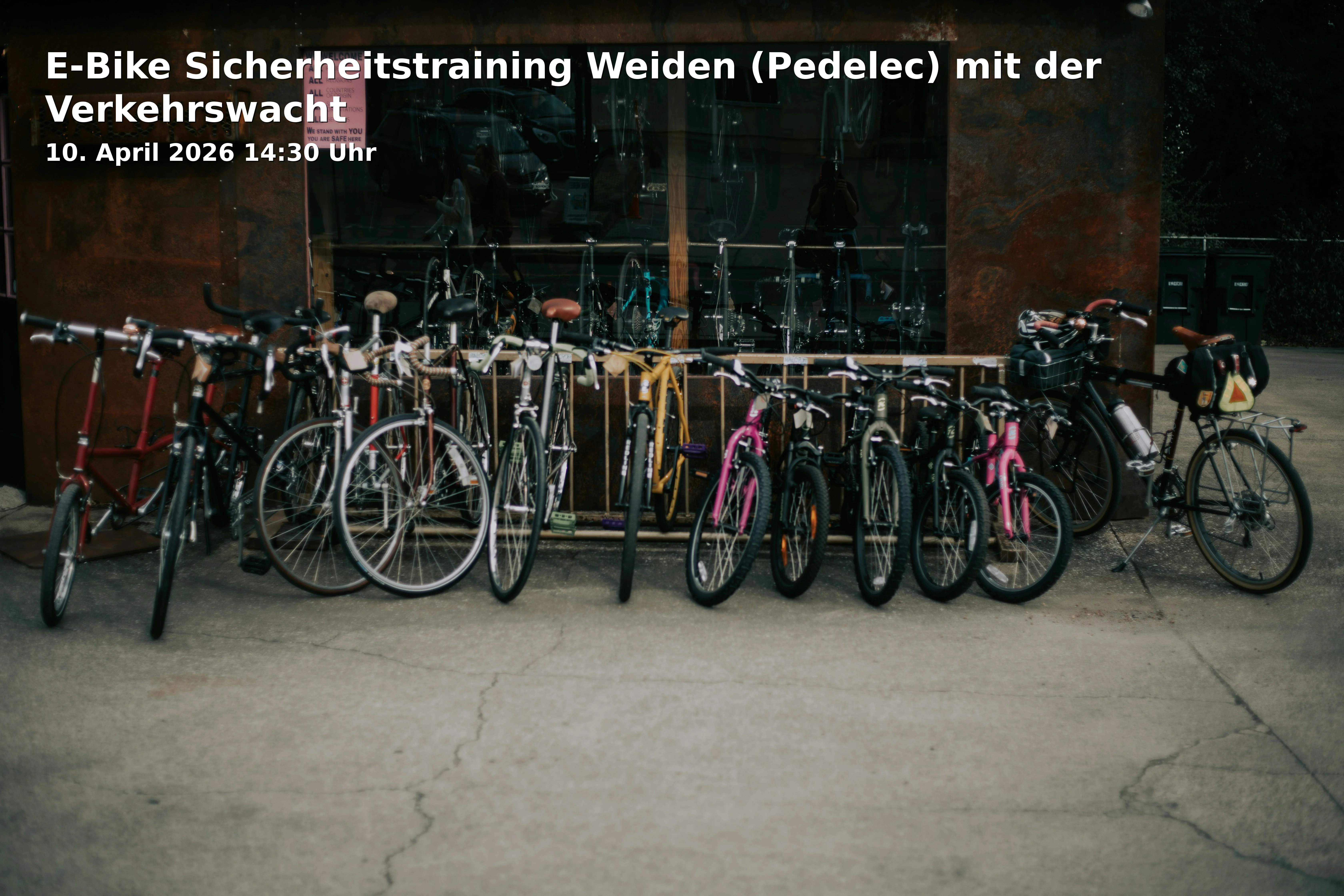 Event: E-Bike Sicherheitstraining Weiden (Pedelec) mit der Verkehrswacht
