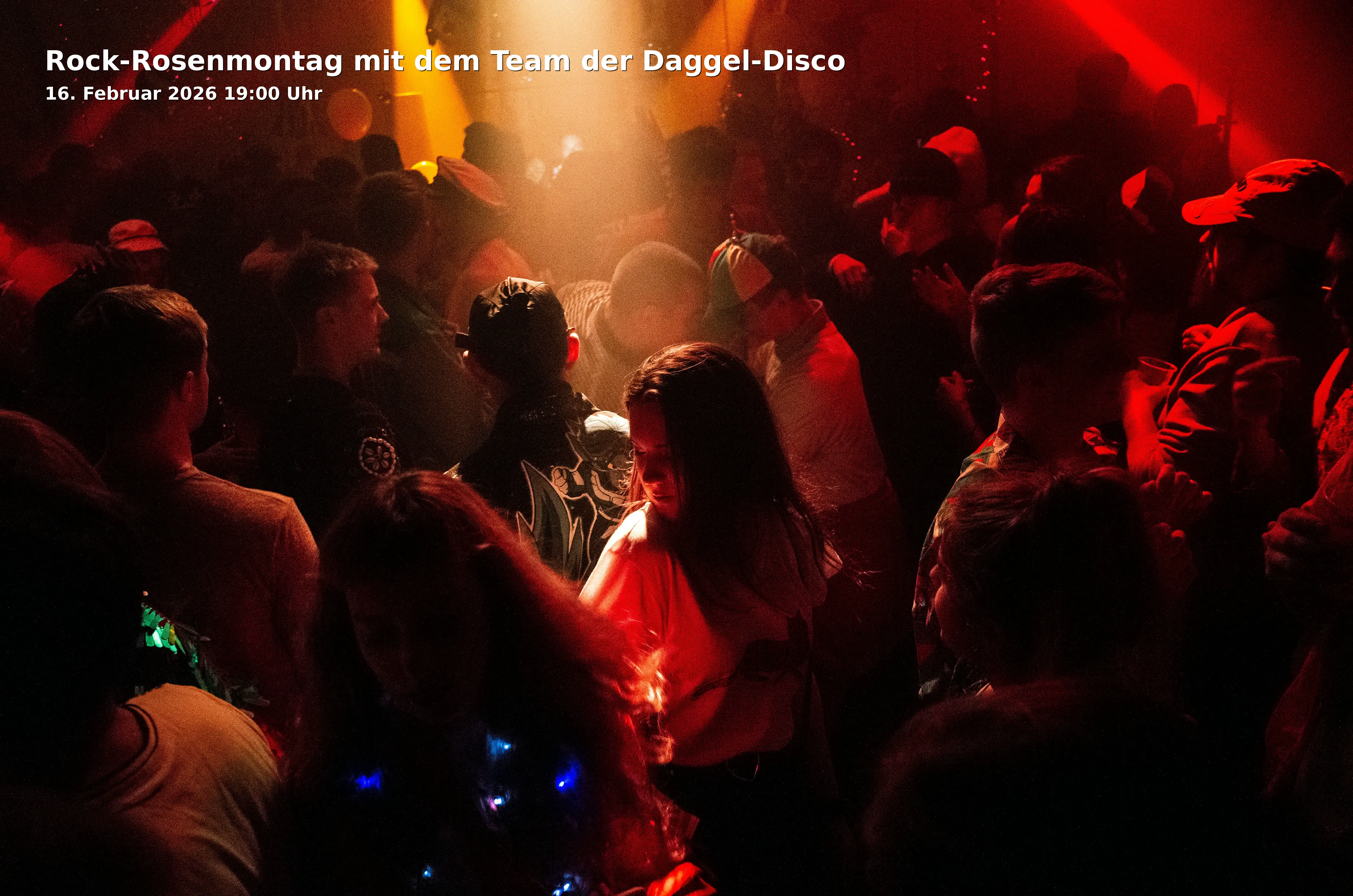 Event: Rock-Rosenmontag mit dem Team der Daggel-Disco in Kofferfabrik, Lange Str. 81, 90762 Fürth on 16. Februar 2026