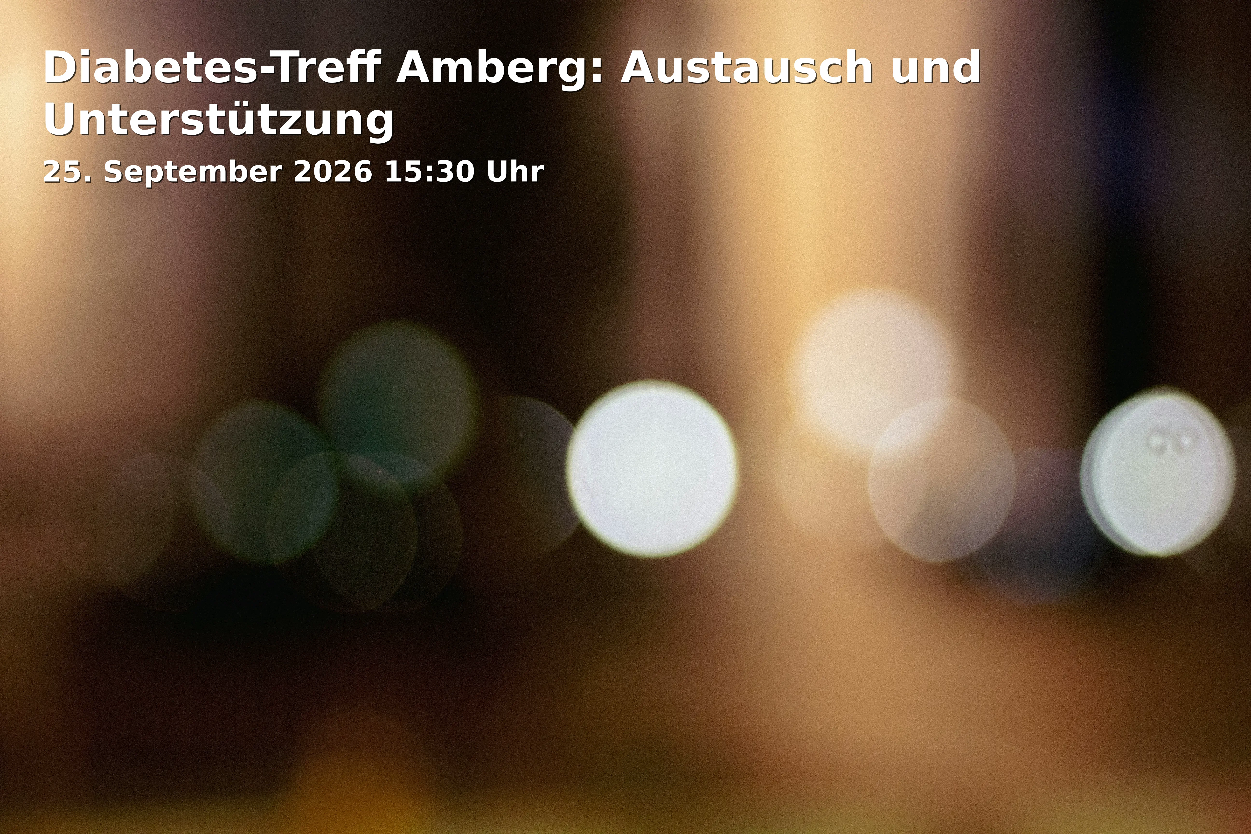 Event: Diabetes-Treff Amberg: Austausch und Unterstützung