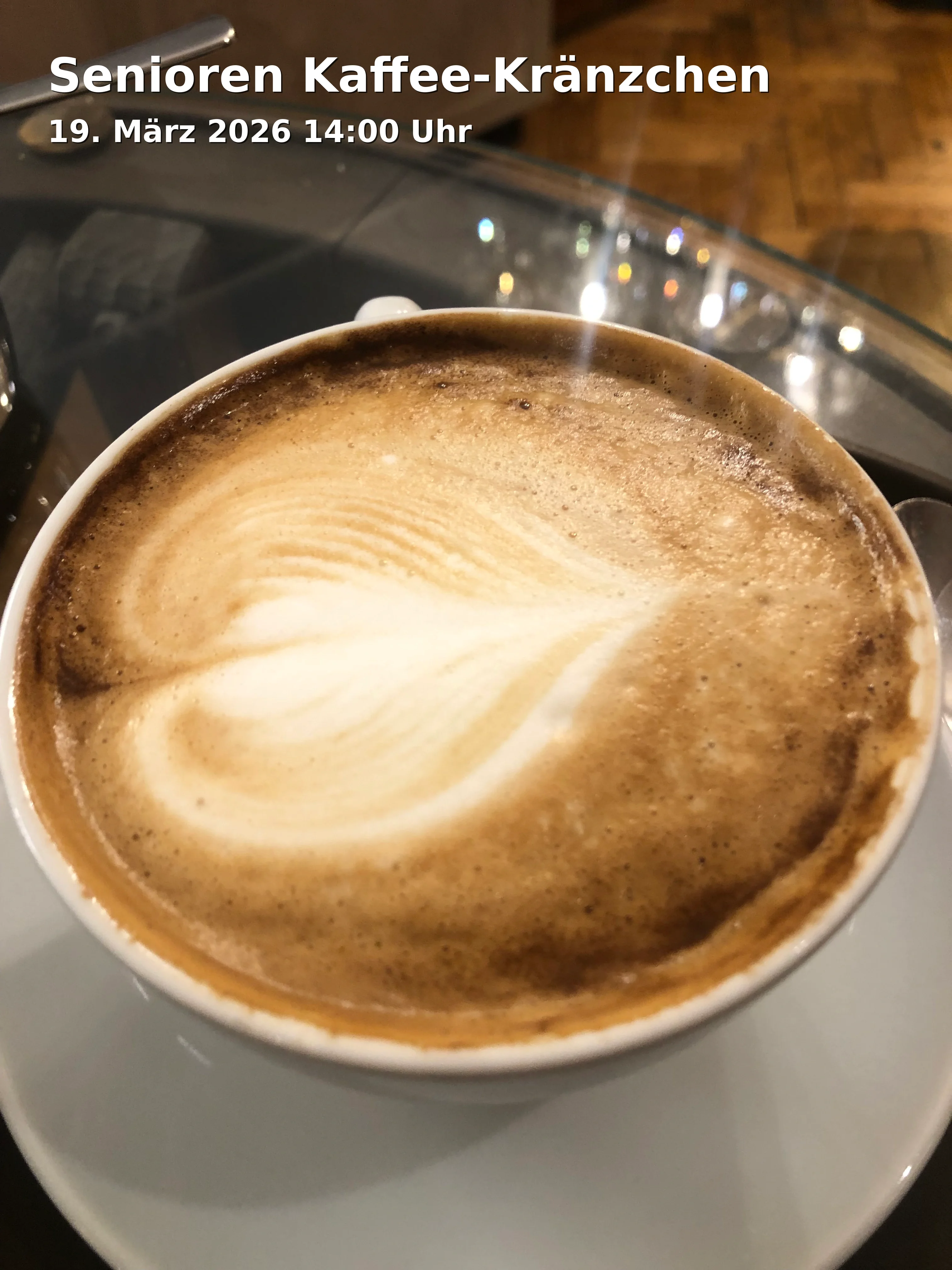 Event: Senioren Kaffee-Kränzchen in BRK-Zentrum, Gewerbepark Kaserne 13, 83278 Traunstein on 19. März 2026