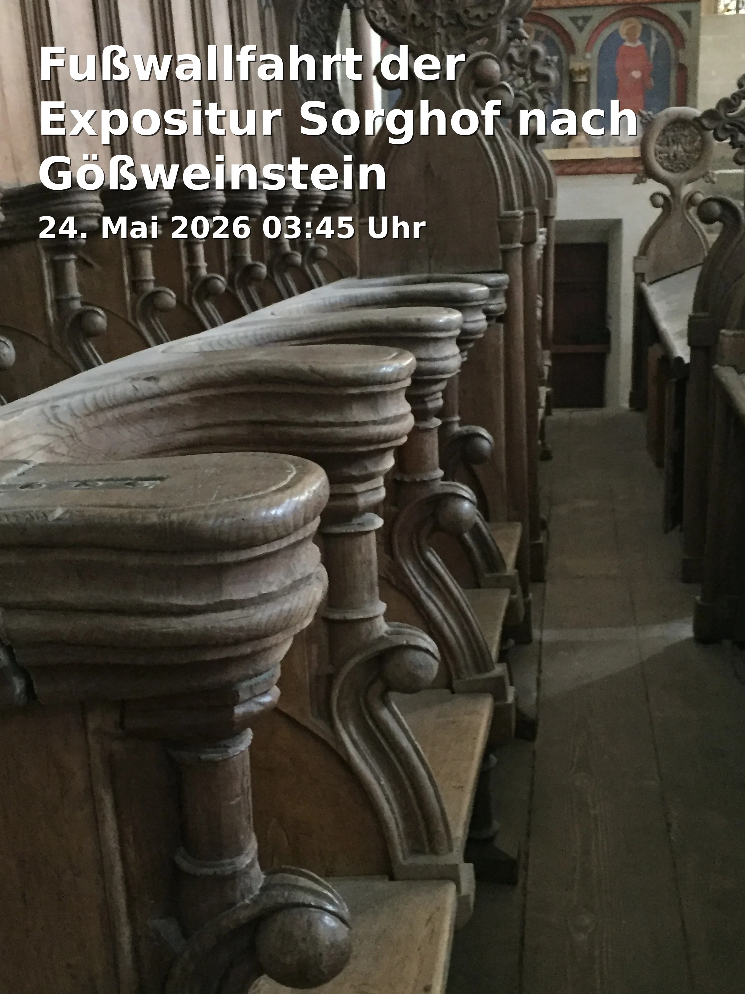 Event: Fußwallfahrt der Expositur Sorghof nach Gößweinstein