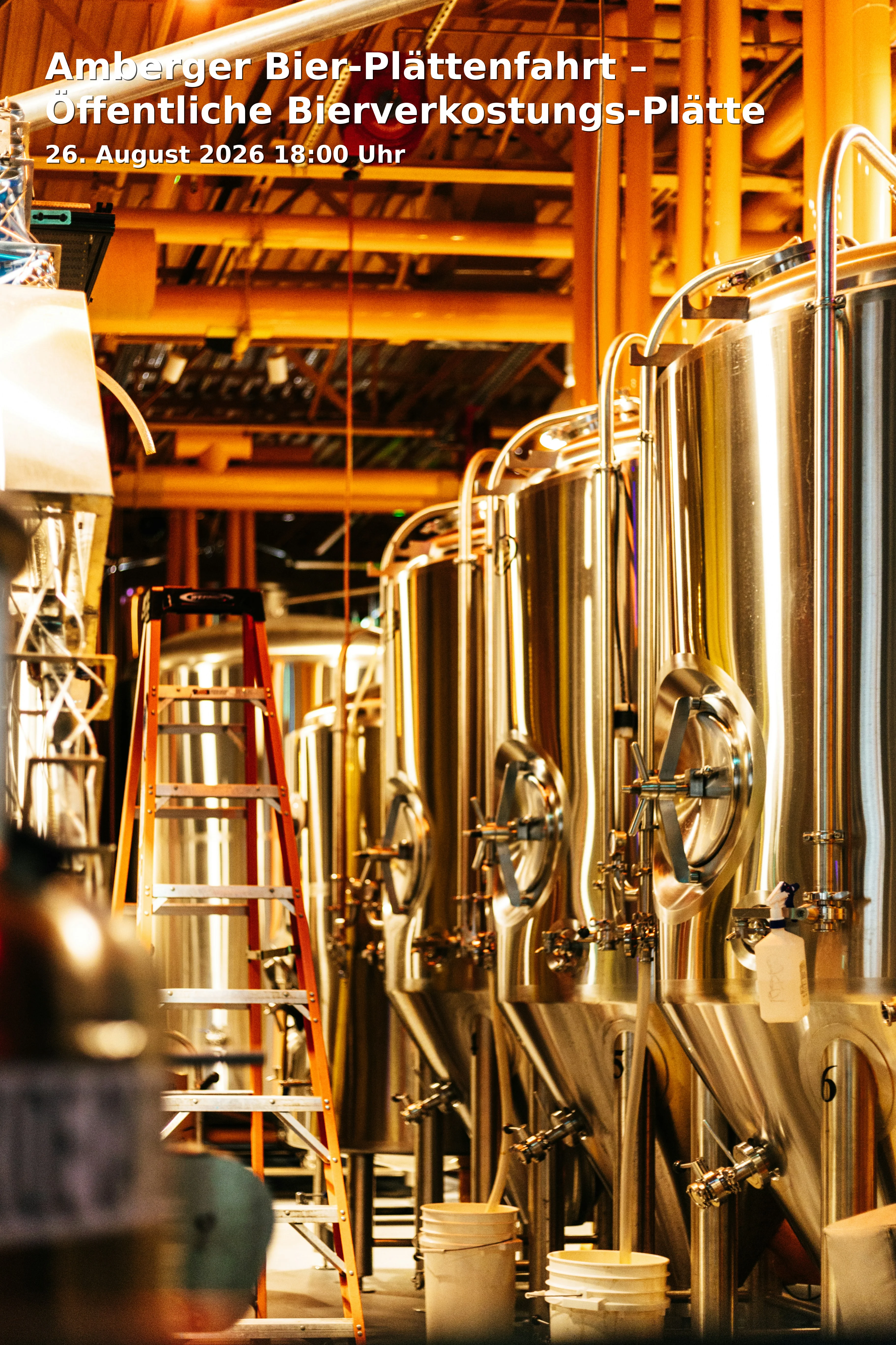 Event: Amberger Bier-Plättenfahrt – Öffentliche Bierverkostungs-Plätte