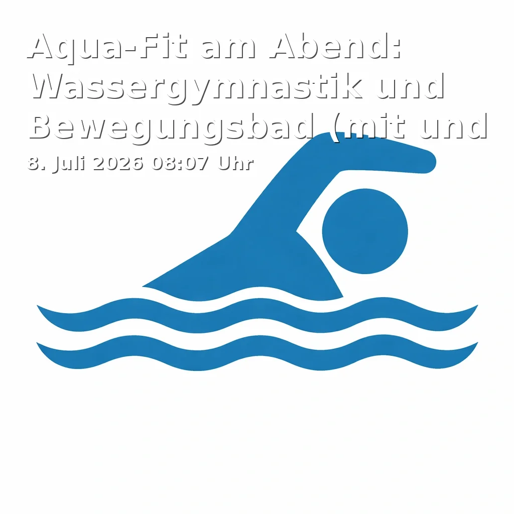 Event: Aqua-Fit am Abend: Wassergymnastik und Bewegungsbad (mit und ohne Geräte)