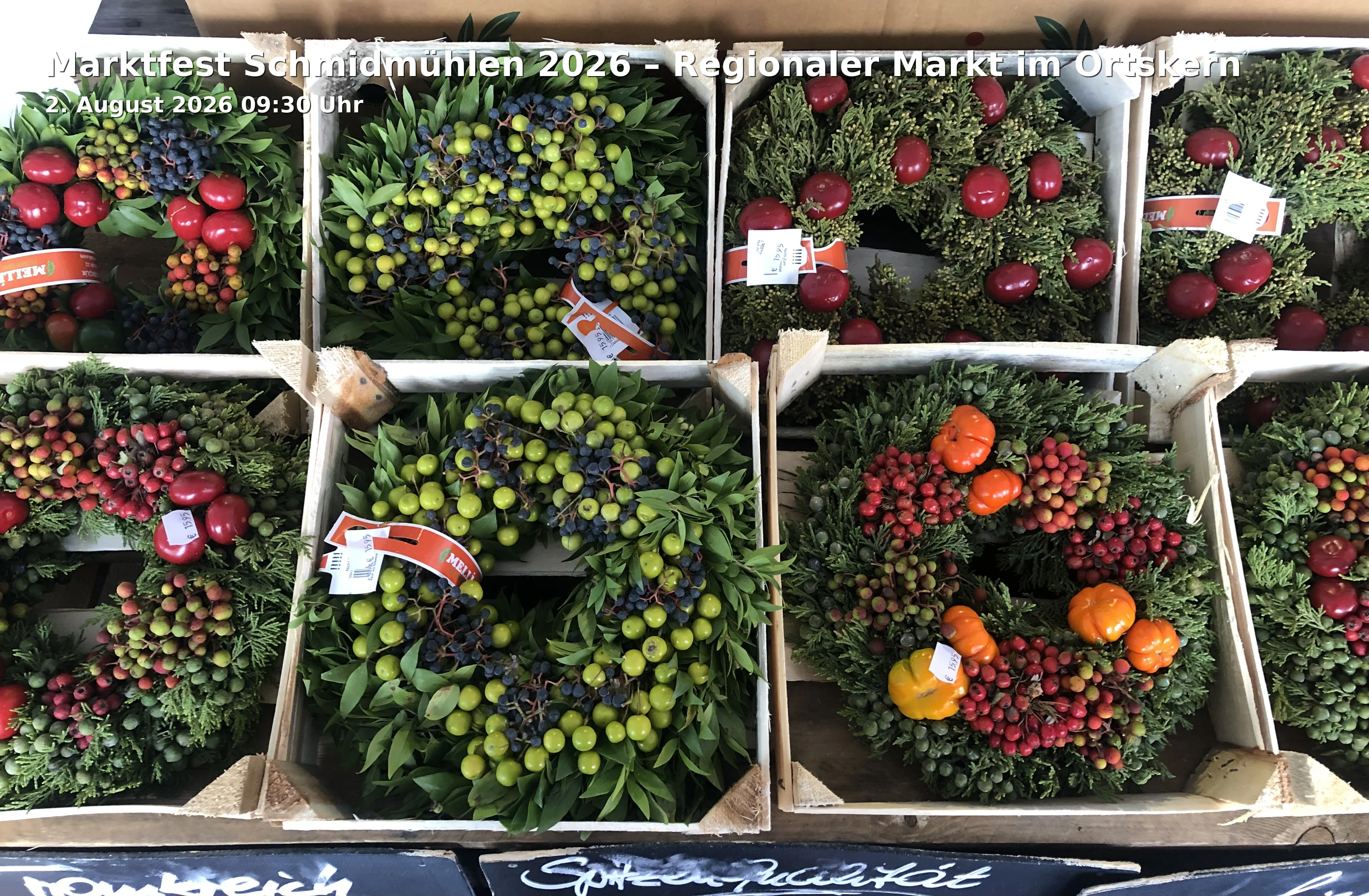 Event: Marktfest Schmidmühlen 2026 – Regionaler Markt im Ortskern