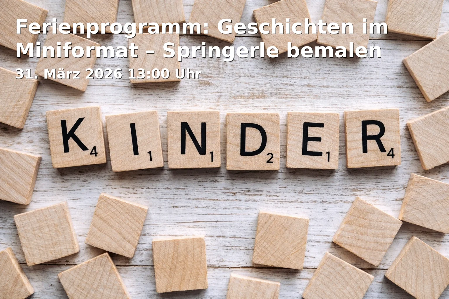 Event: Ferienprogramm: Geschichten im Miniformat – Springerle bemalen