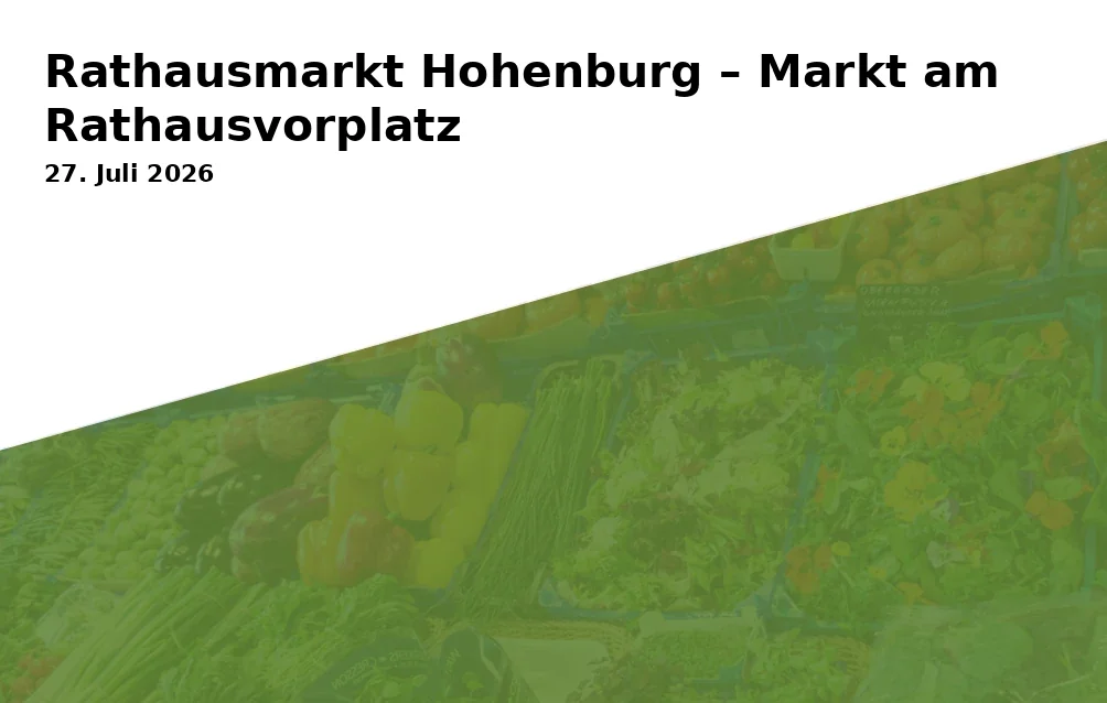 Event: Rathausmarkt Hohenburg – Markt am Rathausvorplatz