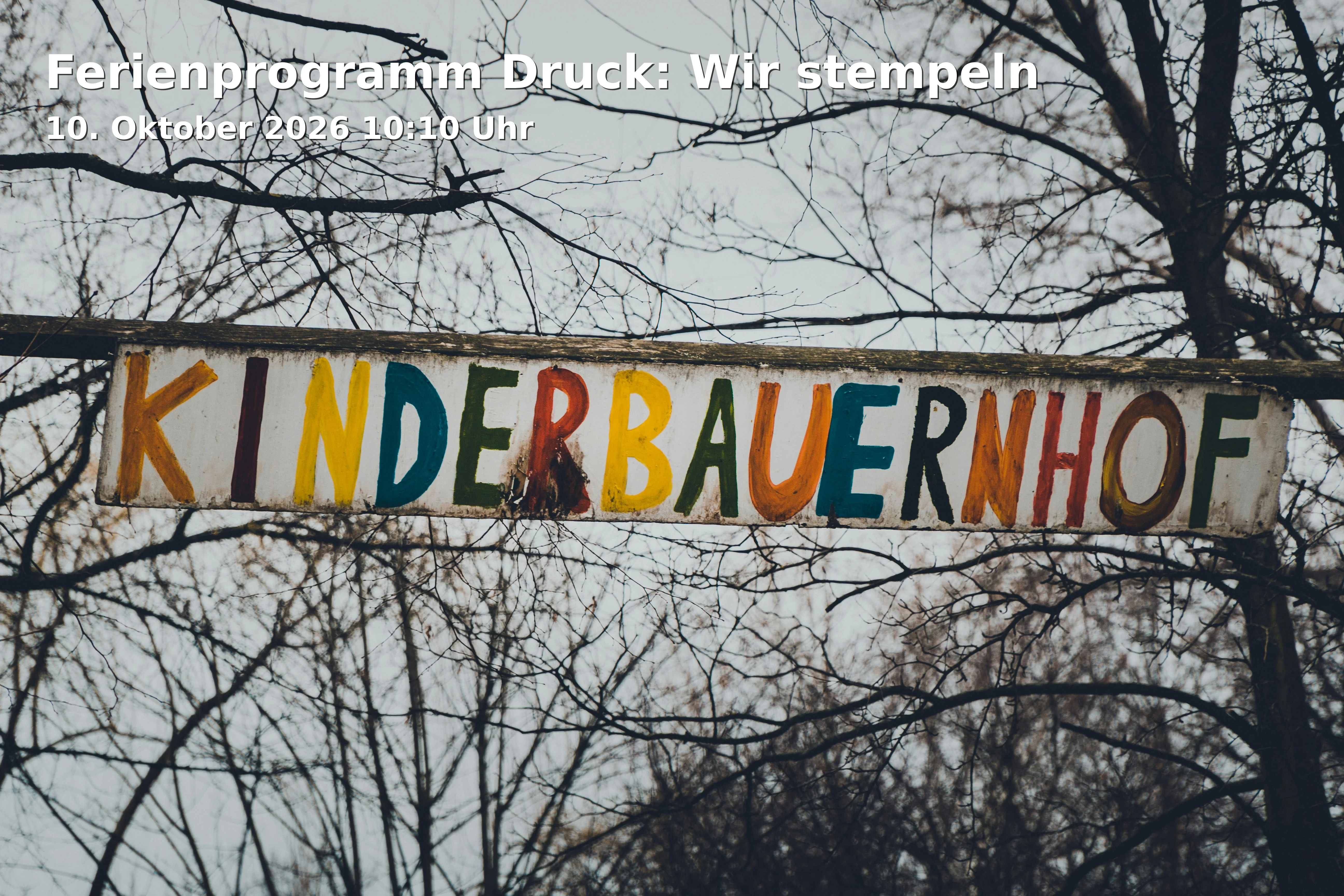 Event: Ferienprogramm Druck: Wir stempeln