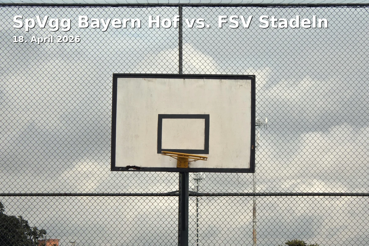 Event: SpVgg Bayern Hof vs. FSV Stadeln in Stadion an der Ossecker Straße, Ossecker Straße 52, 95030 Hof on 18. April 2026