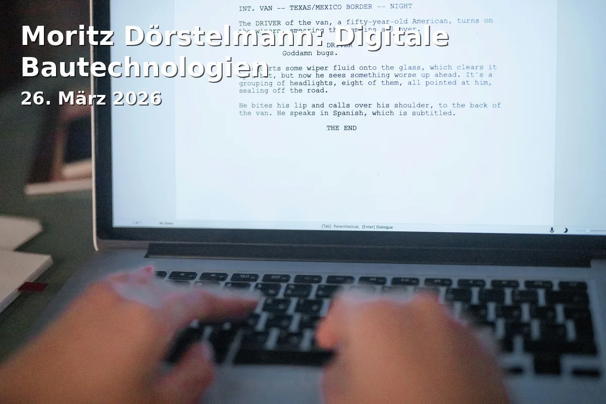 Event: Moritz Dörstelmann: Digital Construction Technologies in Kunsthaus R3, Ansbacher Str. 3, 91522 Ansbach on 26. March 2026