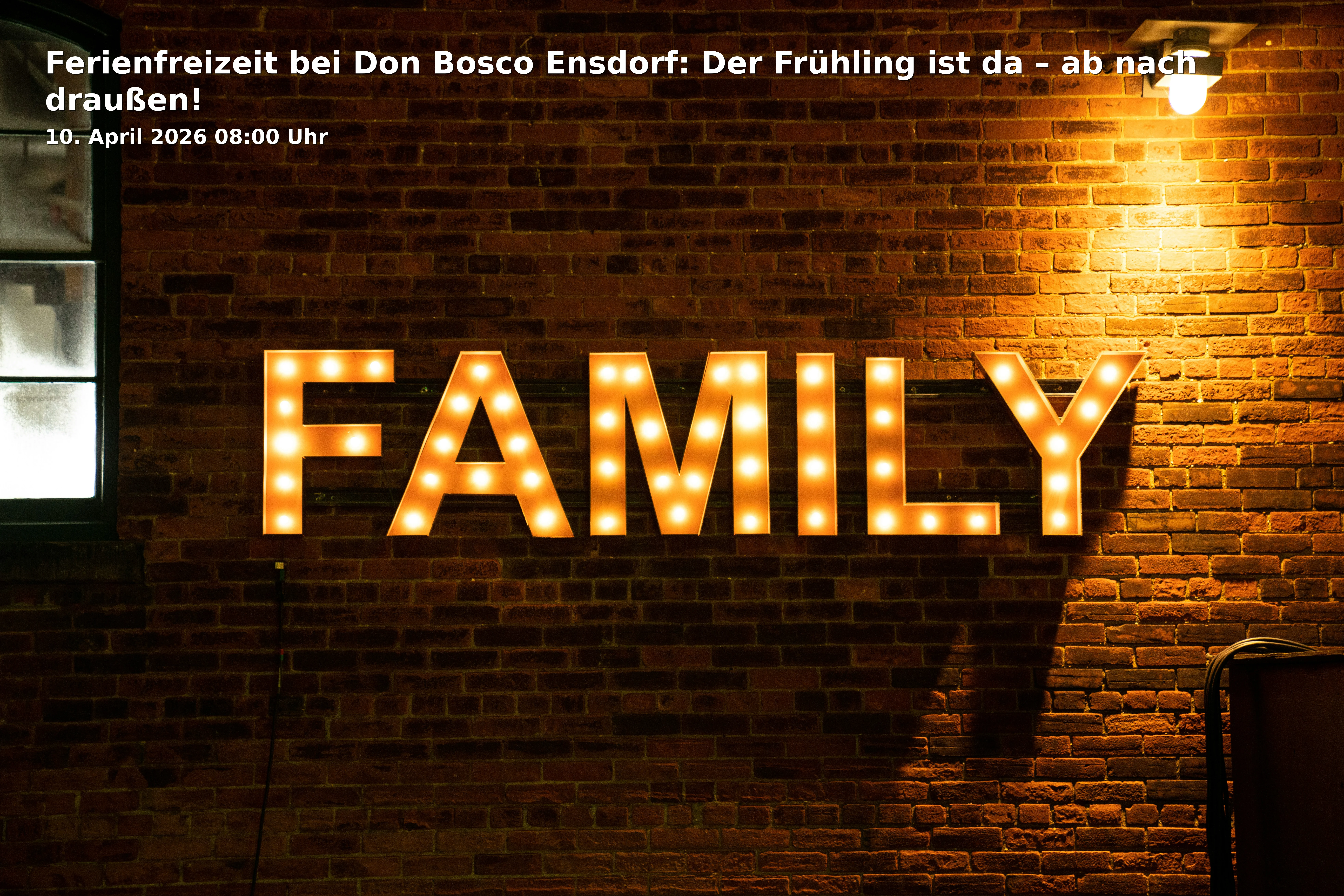 Event: Ferienfreizeit bei Don Bosco Ensdorf: Der Frühling ist da – ab nach draußen!