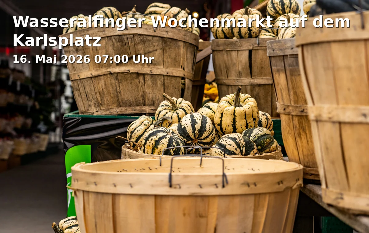 Event: Wasseralfinger Weekly Market at Karlsplatz