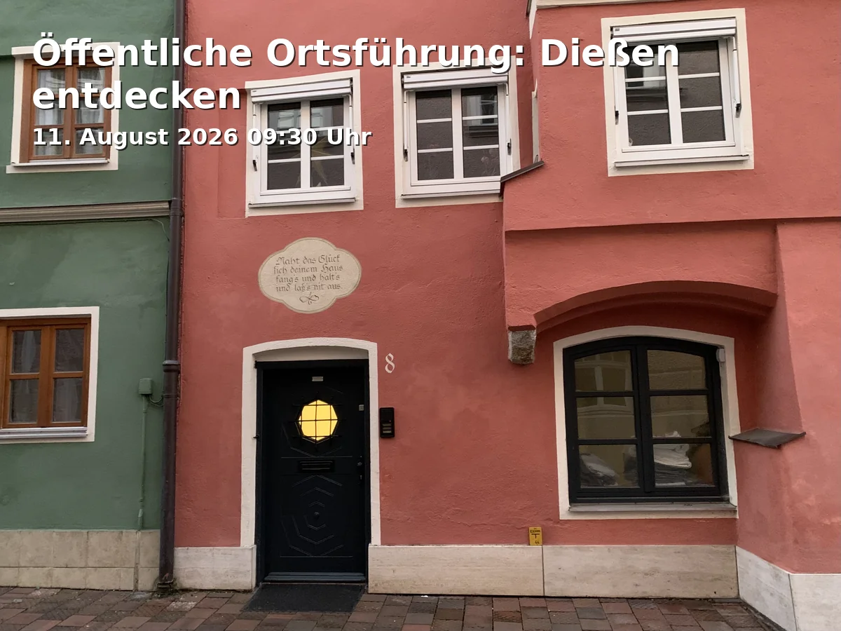 Event: Public Town Tour: Discover Dießen