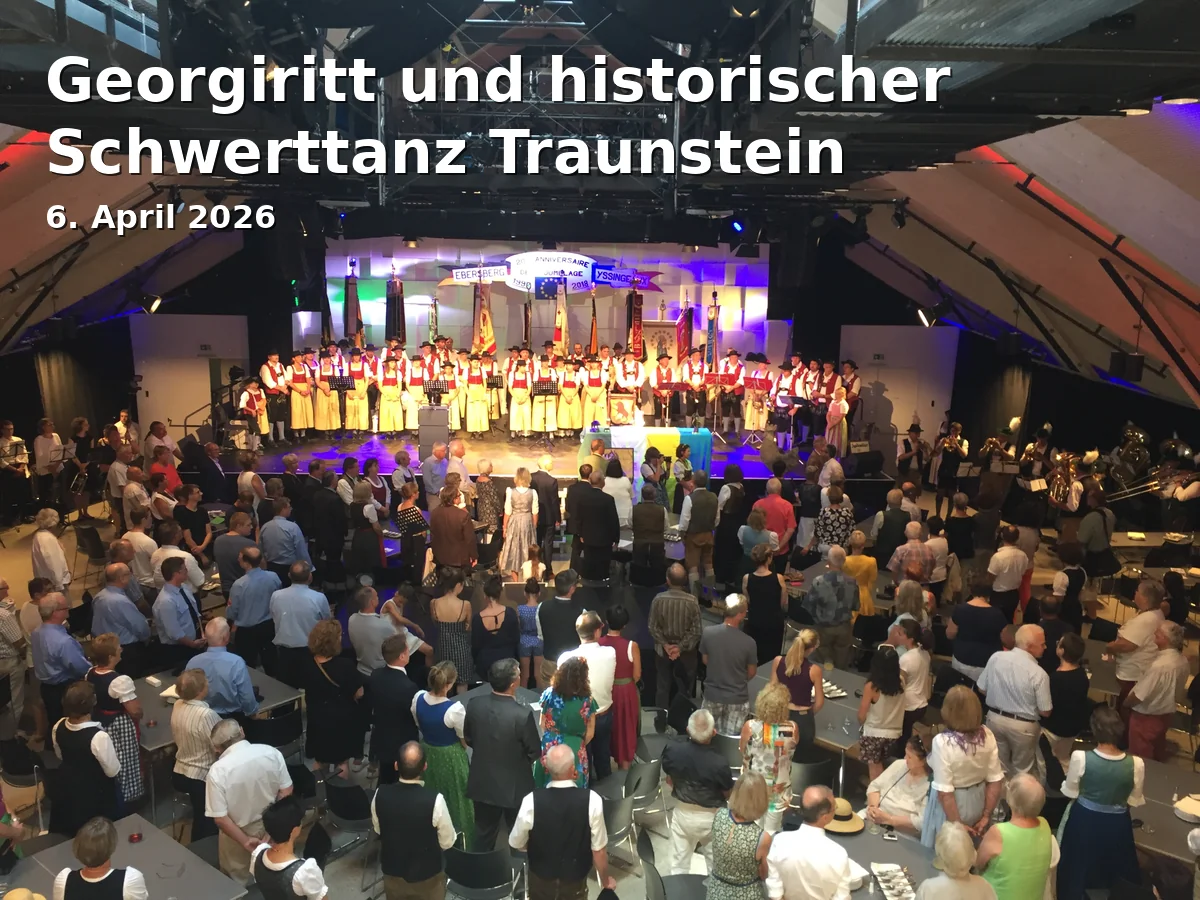 Georgiritt and Historical Sword Dance Traunstein