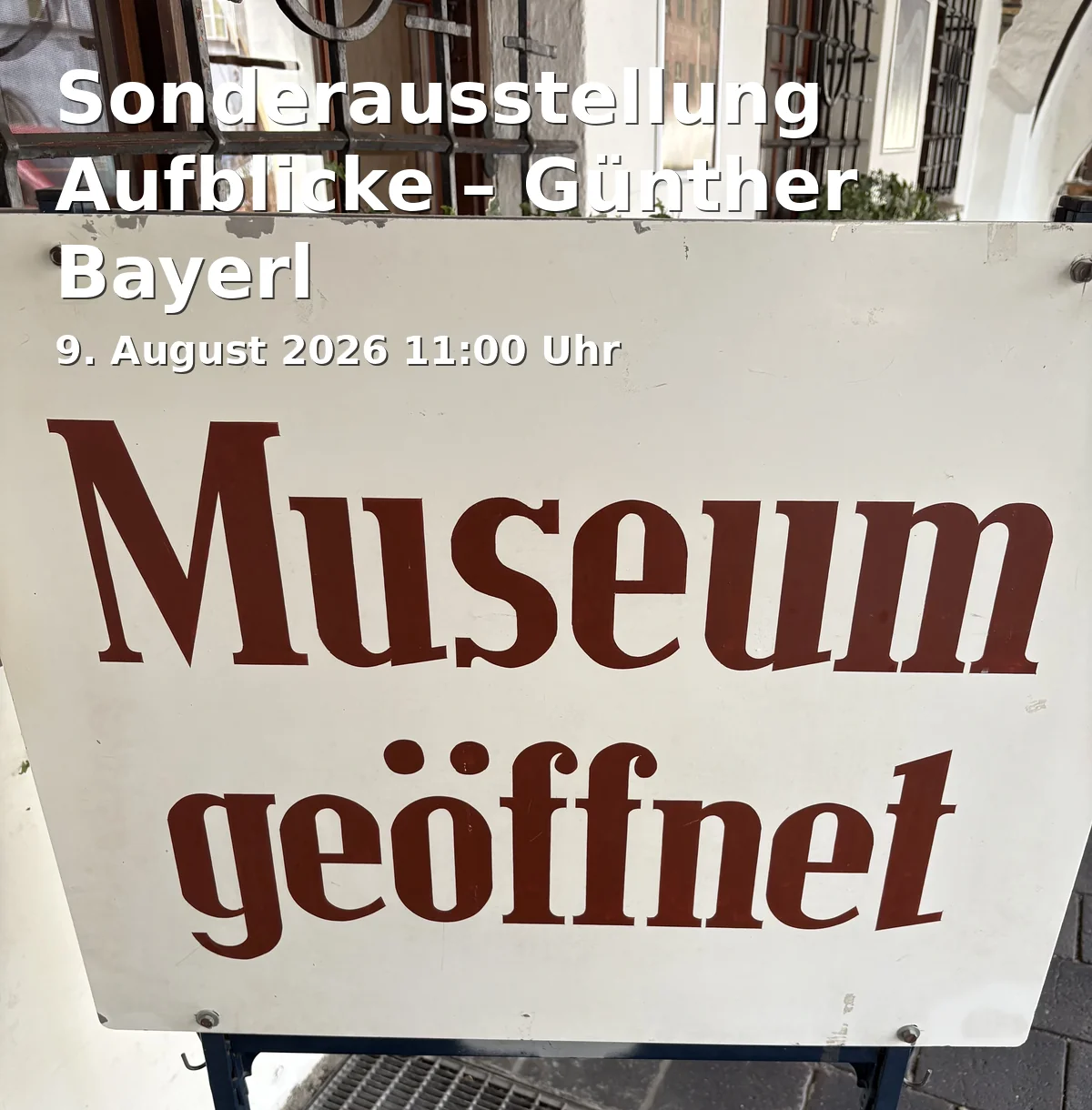 Event: Special Exhibition Perspectives – Günther Bayerl