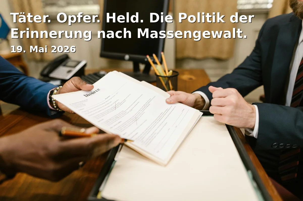 Event: Täter. Opfer. Held. Die Politik der Erinnerung nach Massengewalt.