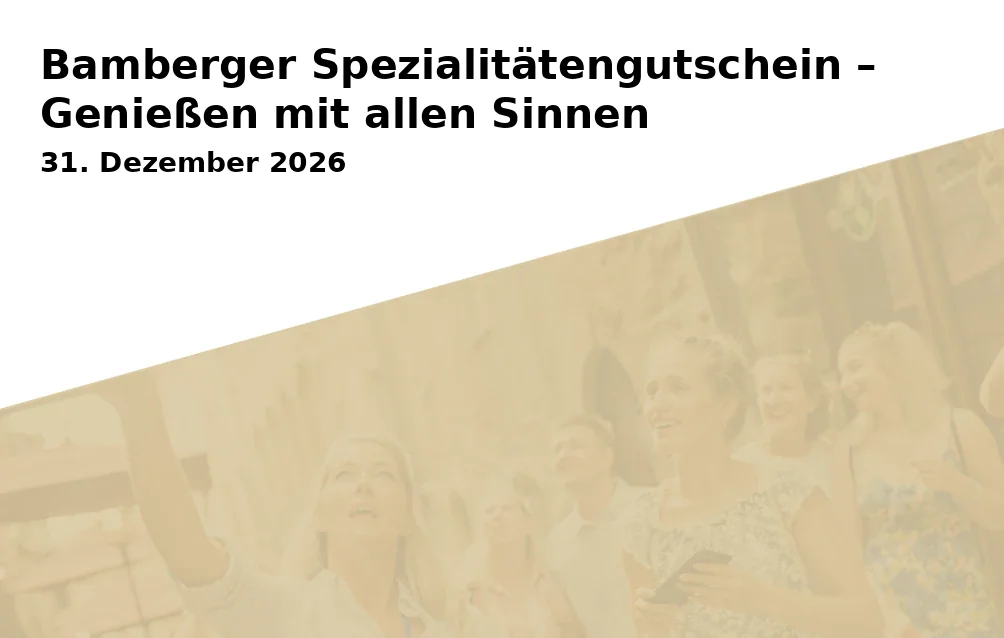 Event: Bamberger Spezialitätengutschein – Genießen mit allen Sinnen
