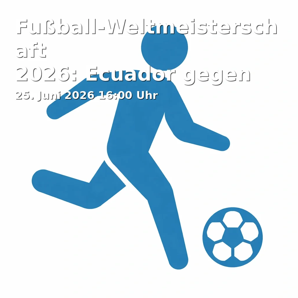 Event: Fußball-Weltmeisterschaft 2026: Ecuador gegen Deutschland