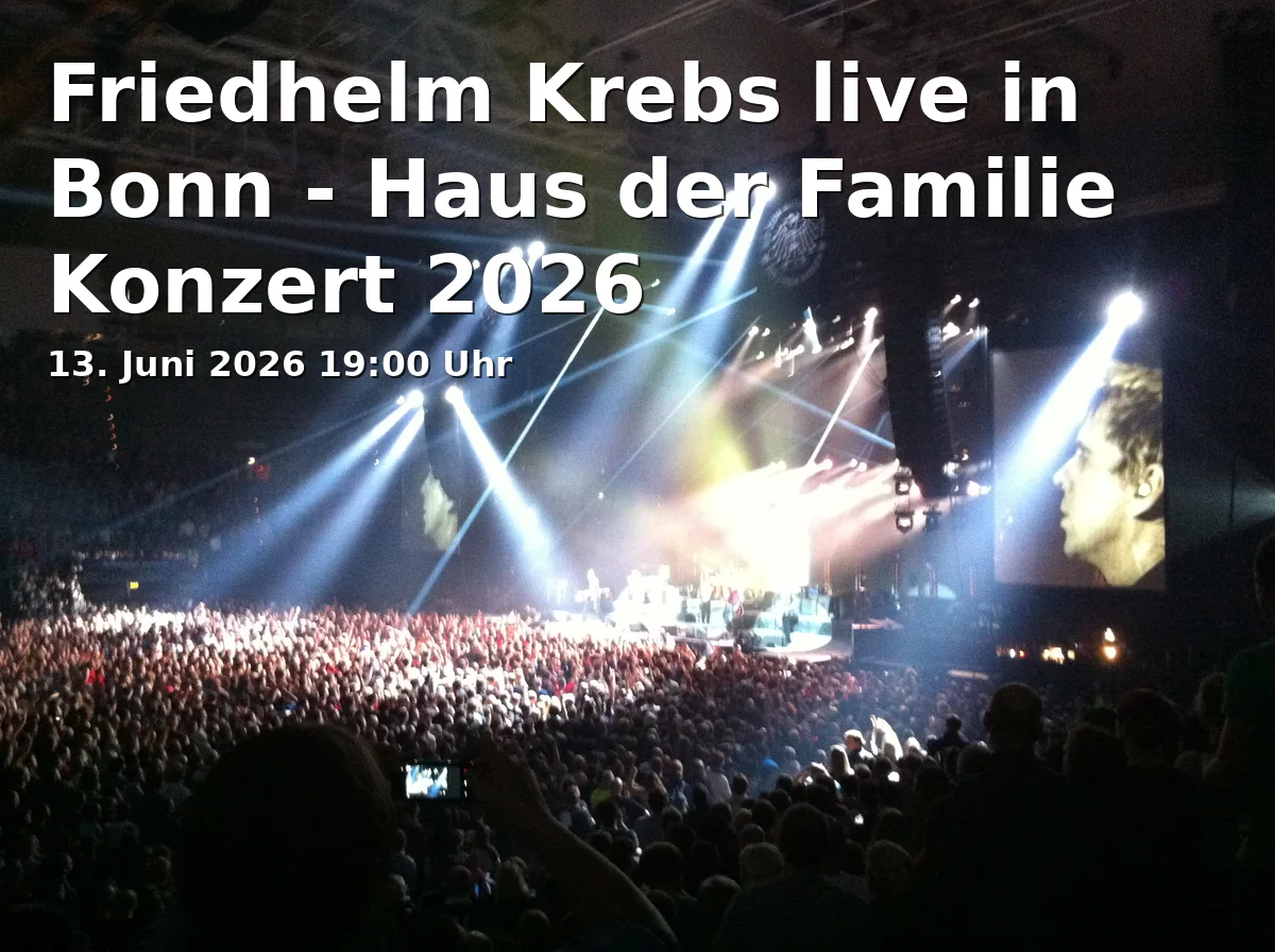Event: Friedhelm Krebs live in Bonn - House of the Family Concert 2026 in Haus der Familie, Friesenstraße 6, 53175 Bonn on 13. June 2026