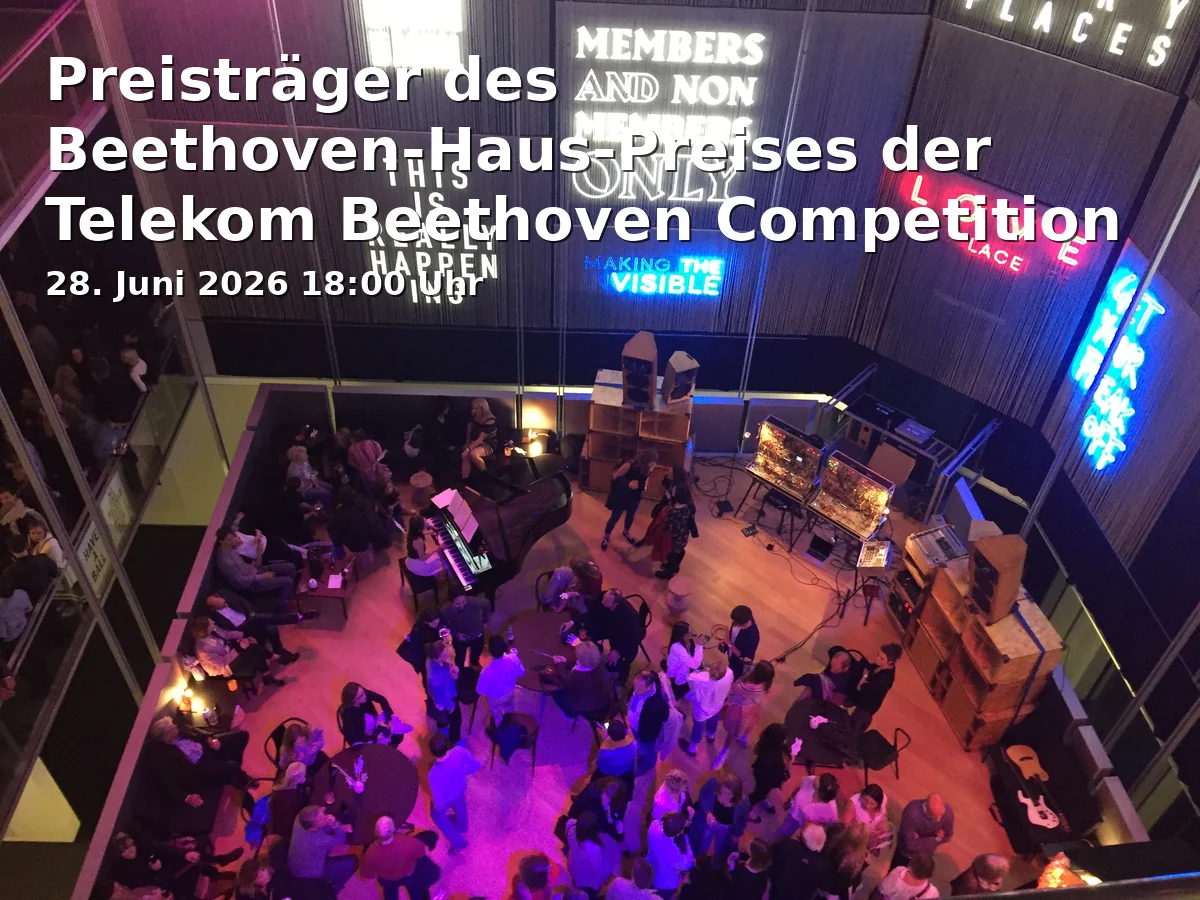Event: Prize Winners of the Beethoven-Haus Prize at the Telekom Beethoven Competition 2025