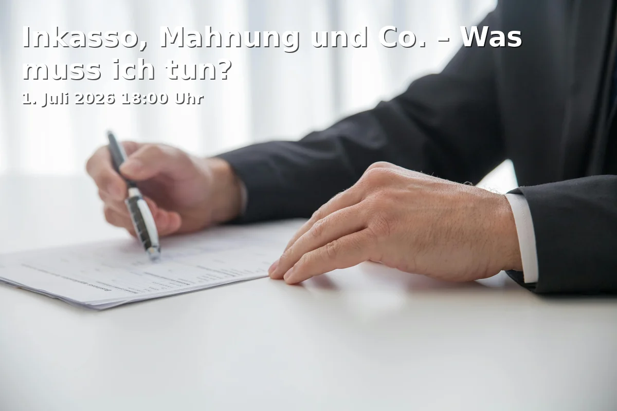 Event: Debt Collection, Reminder and Co. - What do I need to do?