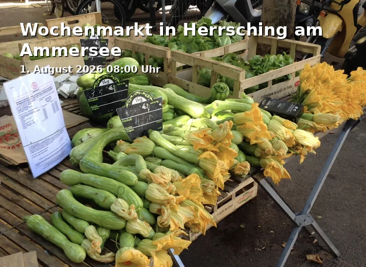Event: Weekly Market in Herrsching on Lake Ammersee