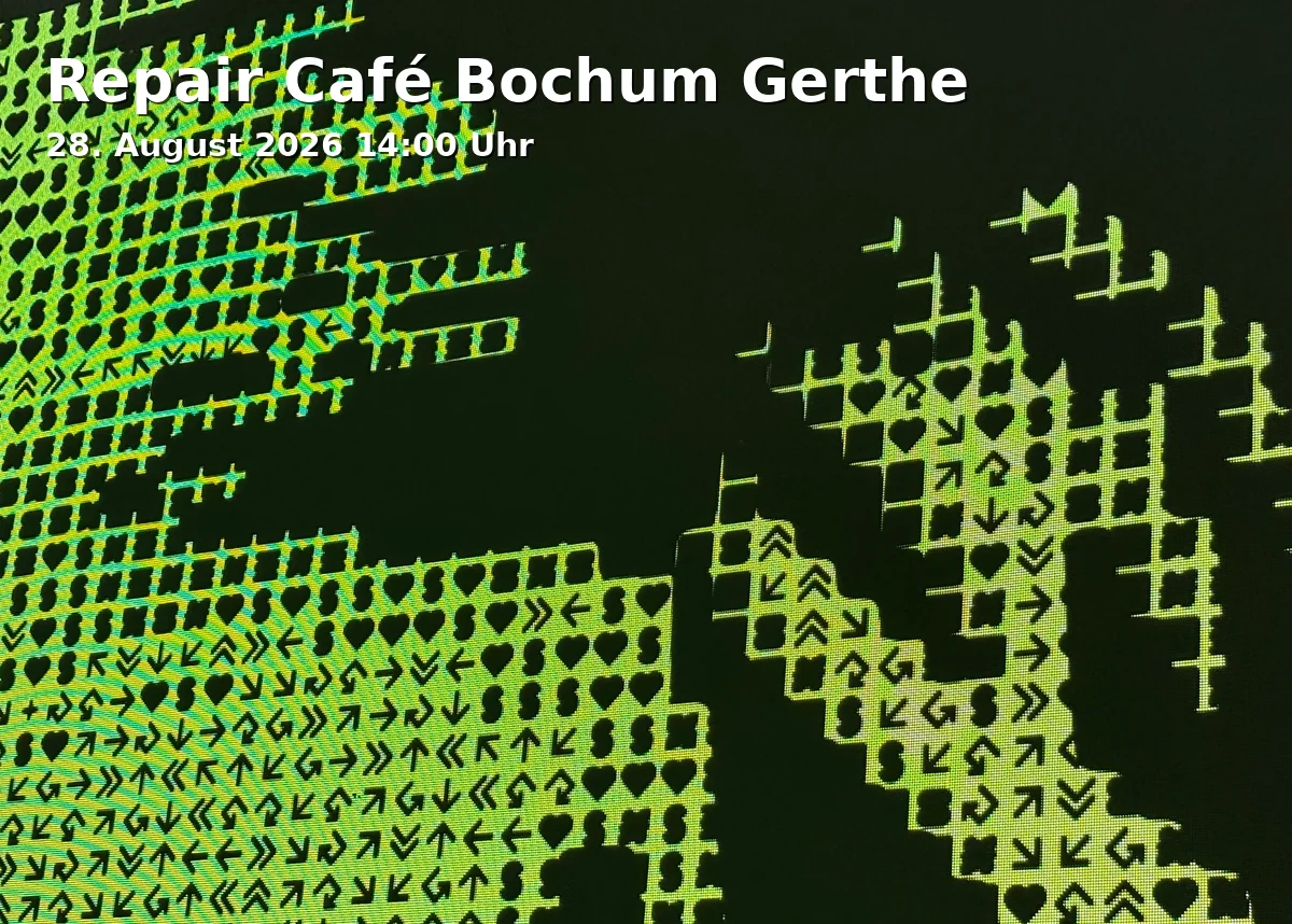 Event: Repair Café Bochum Gerthe