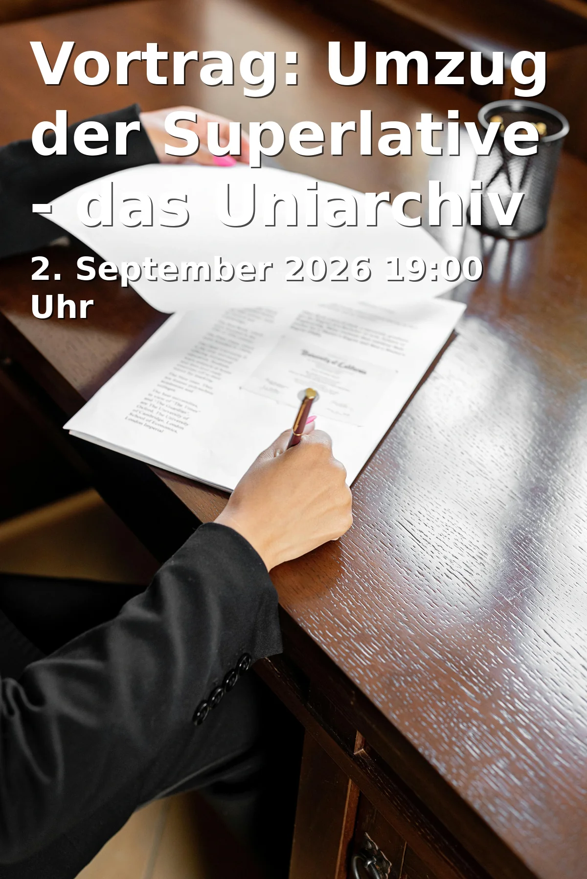 Event: Vortrag: Umzug der Superlative - das Uniarchiv Bochum in Bewegung