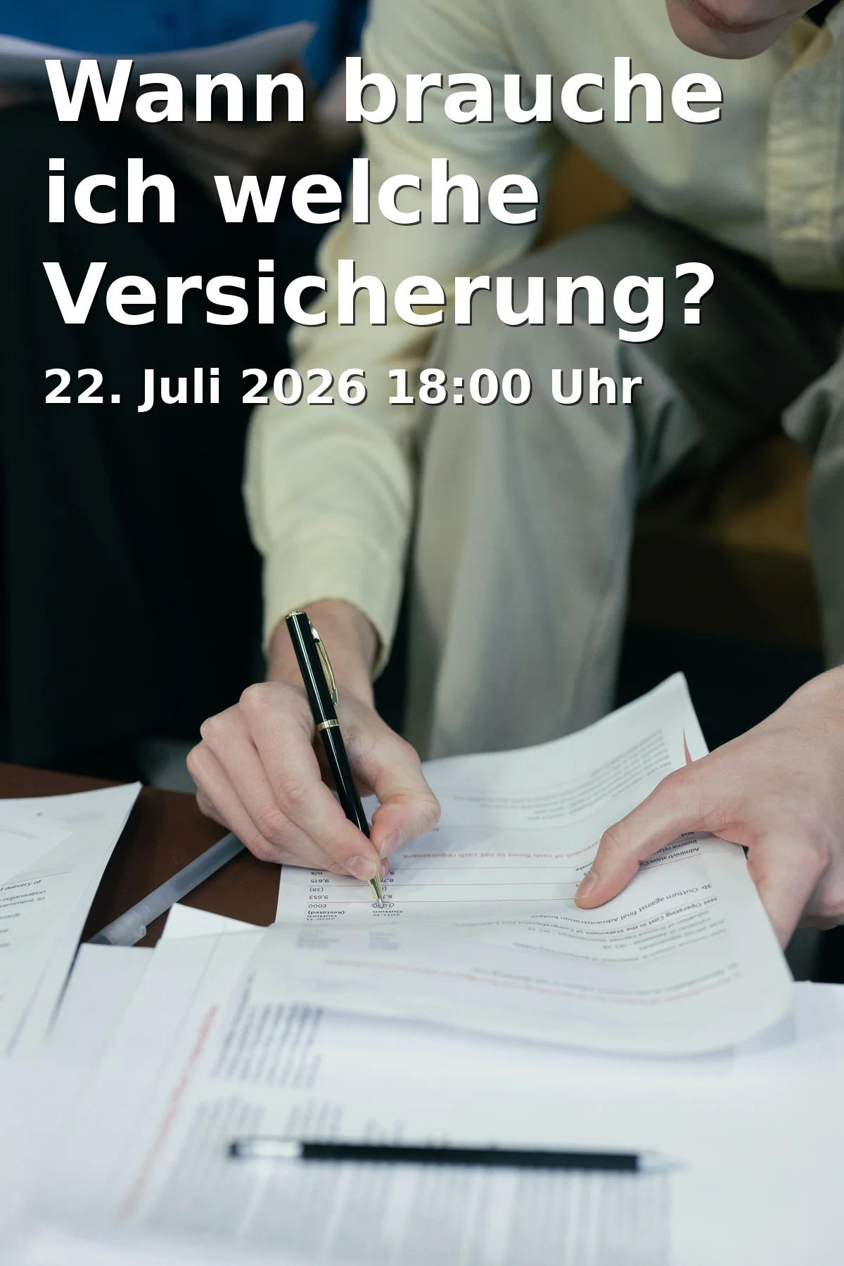 Event: When do I need which insurance?