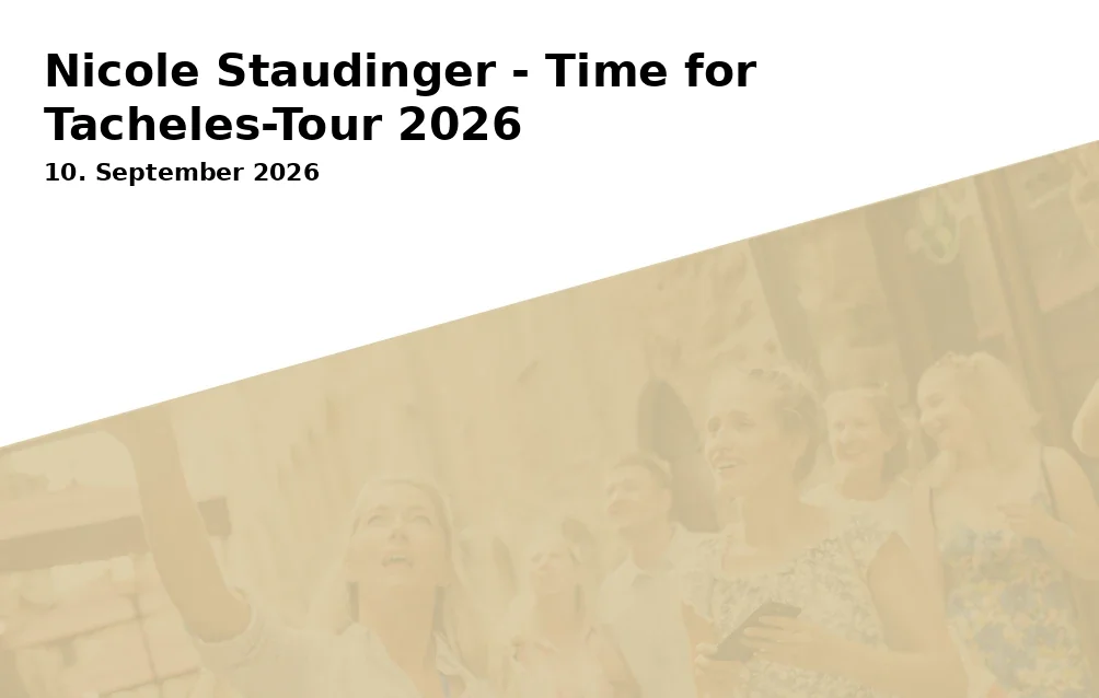 Event: Nicole Staudinger - Time for Tacheles-Tour 2026