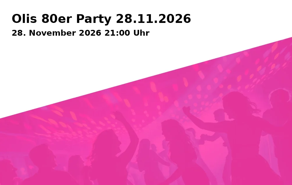 Event: Oli's 80s Party 28.11.2026