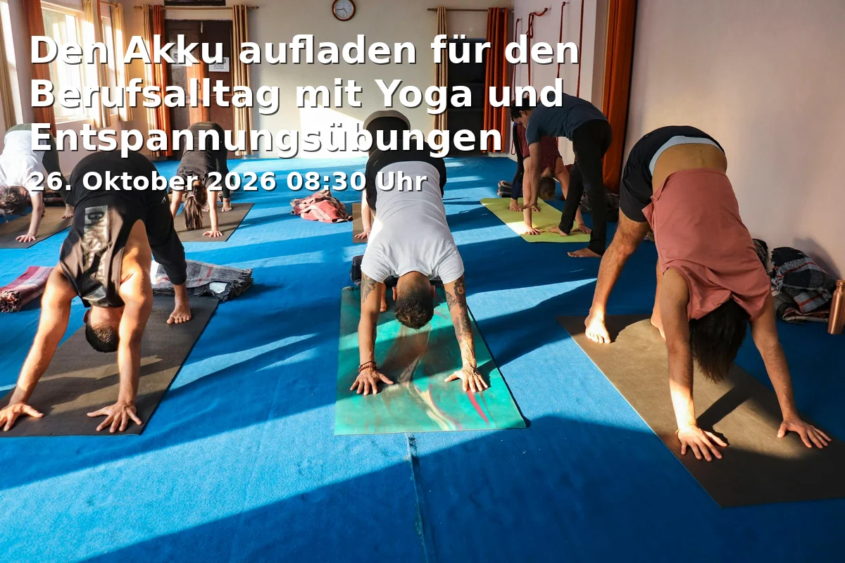 Event: Recharge Your Batteries for Professional Life with Yoga and Relaxation Exercises